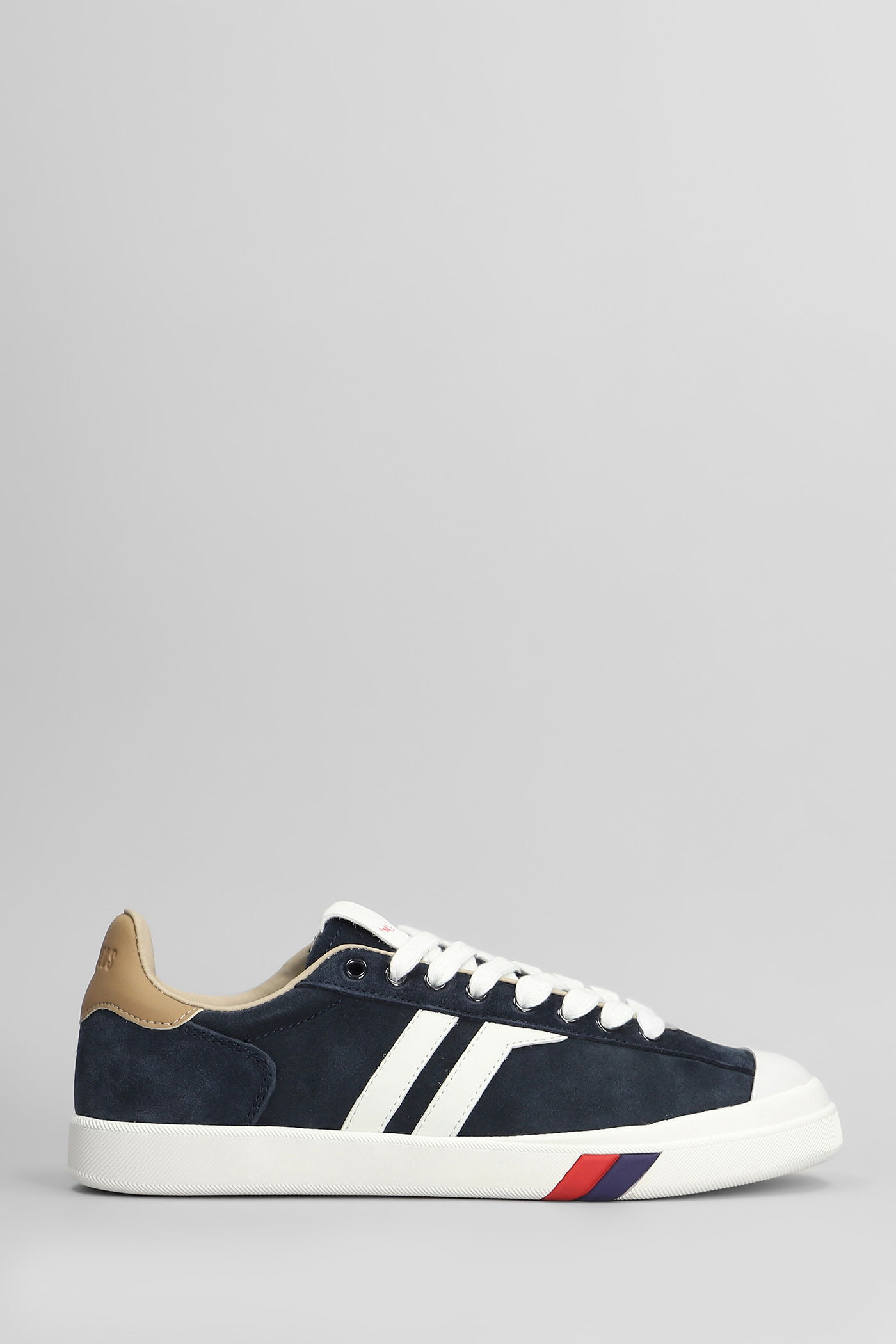 Court Ace Sneakers In Blue Suede