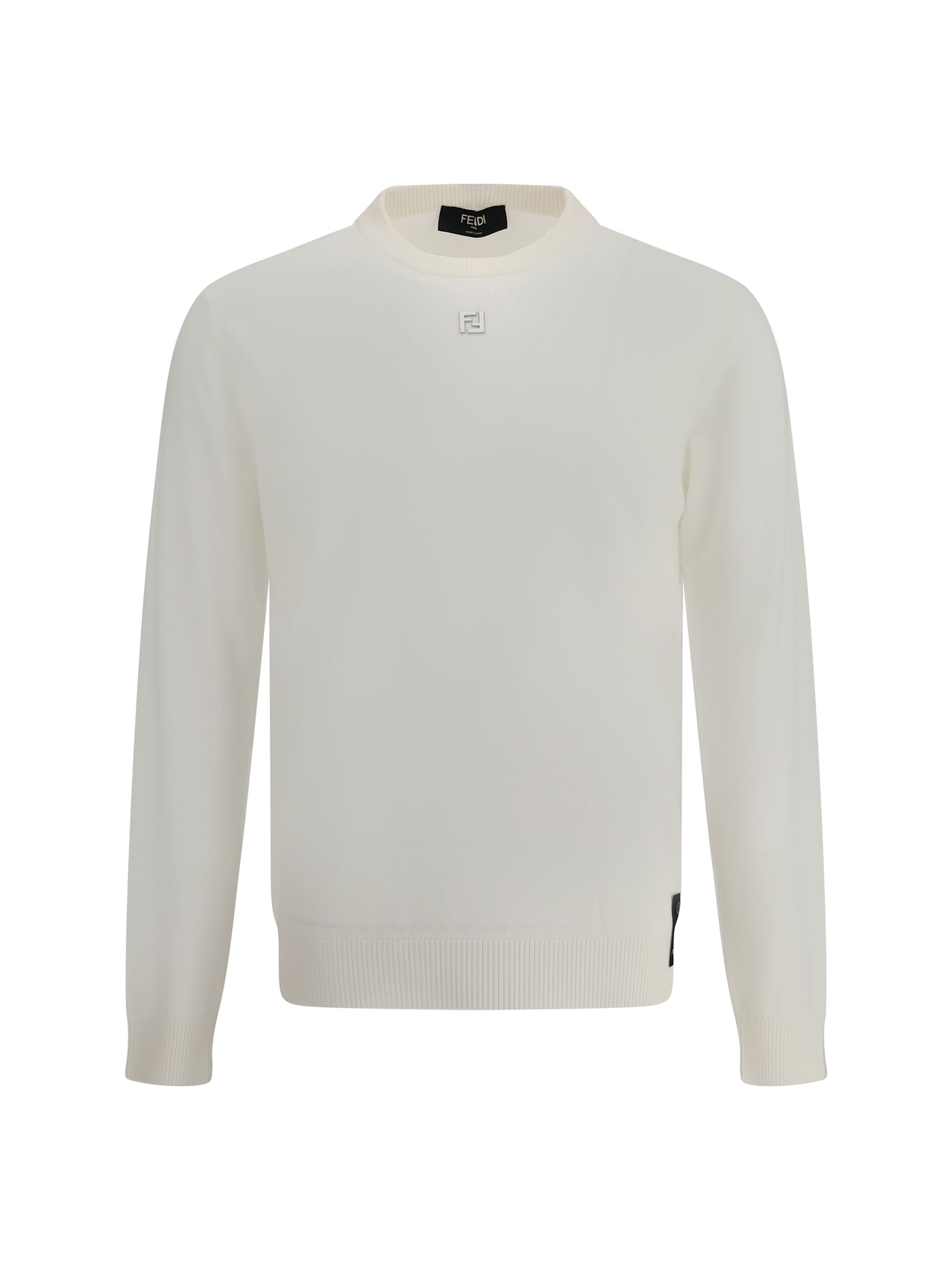 Fendi White Virgin Wool Sweater