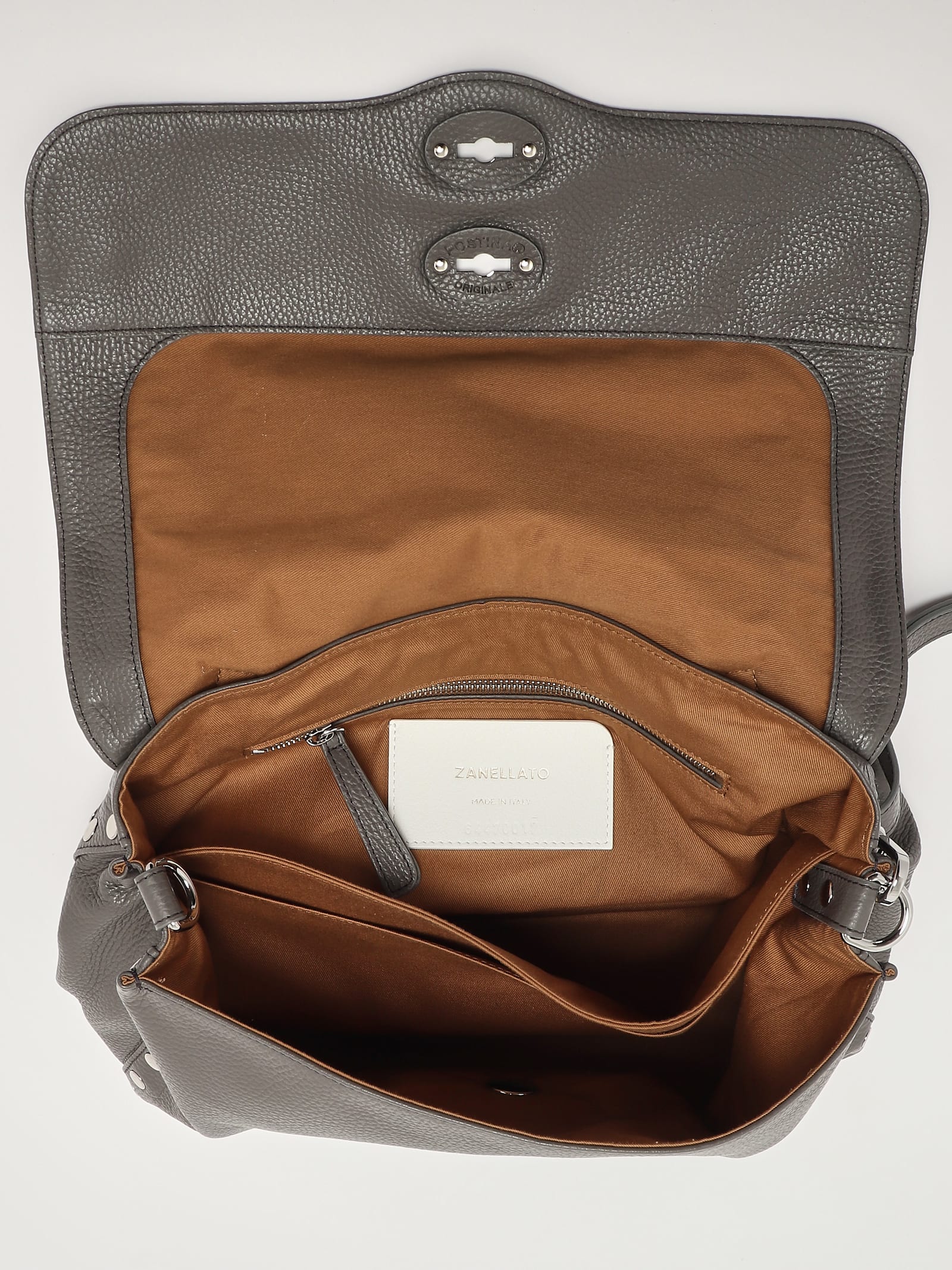 Zanellato Postina Daily M Shoulder Bag In Gray