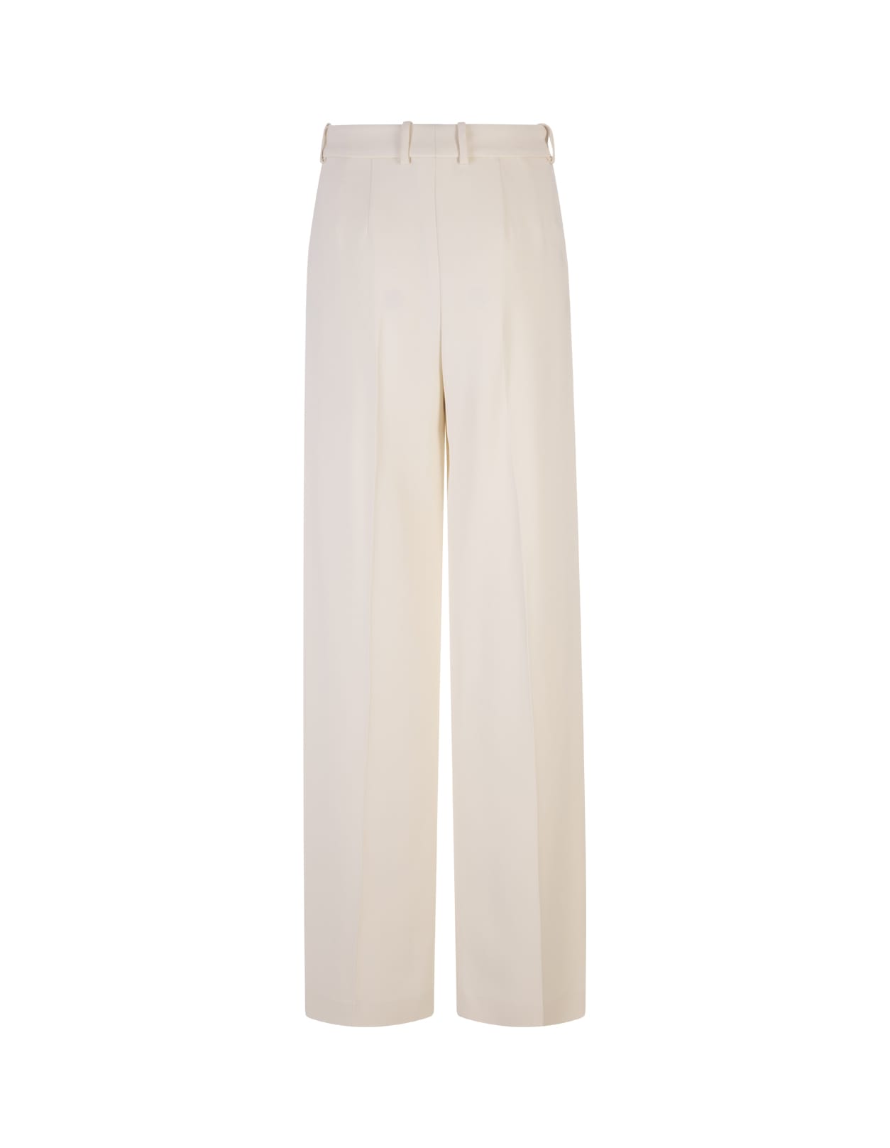 Ermanno Scervino Woman High Waist White Tailored Trousers