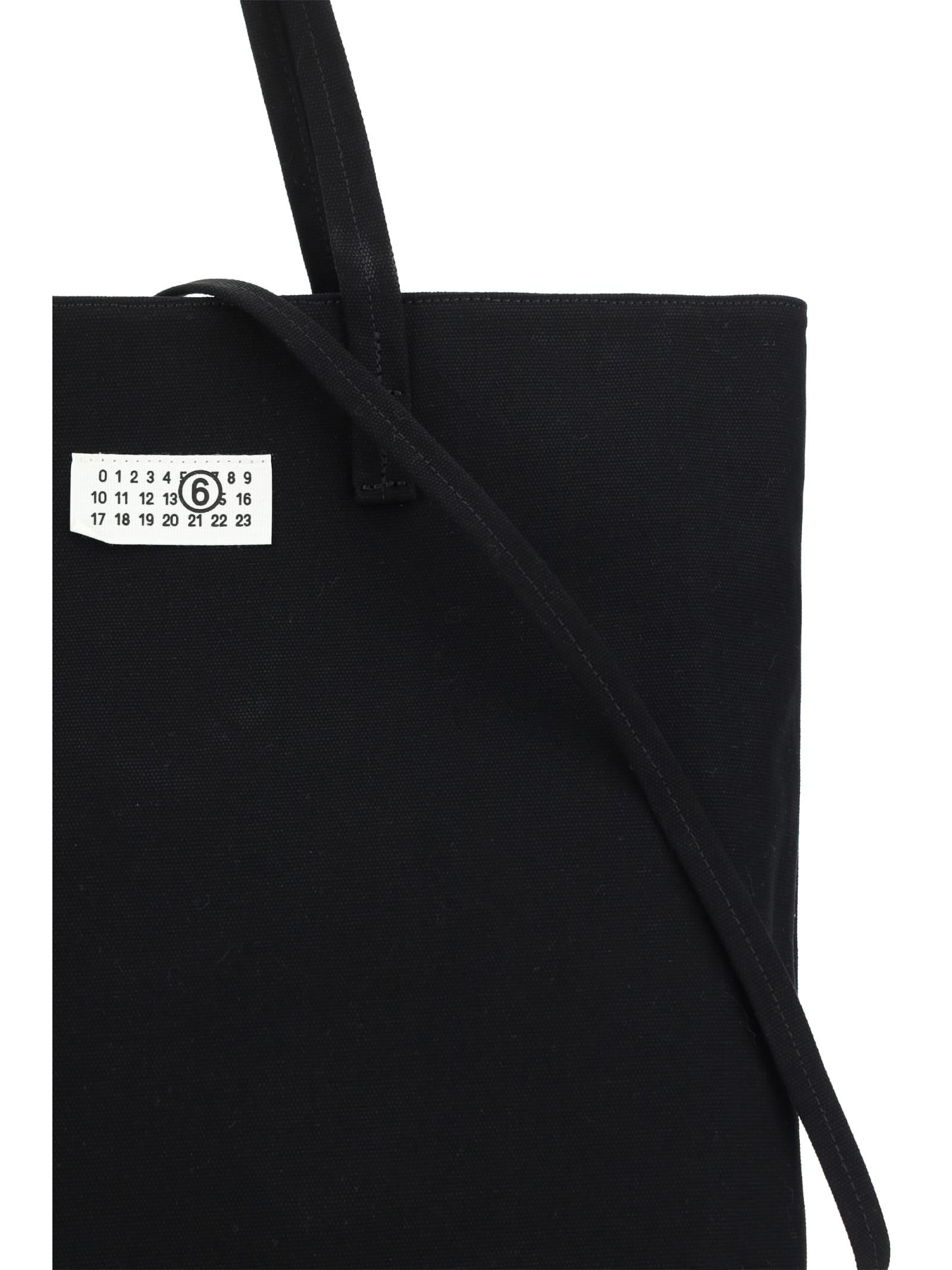 Shop Mm6 Maison Margiela Shopping Handbag In Black