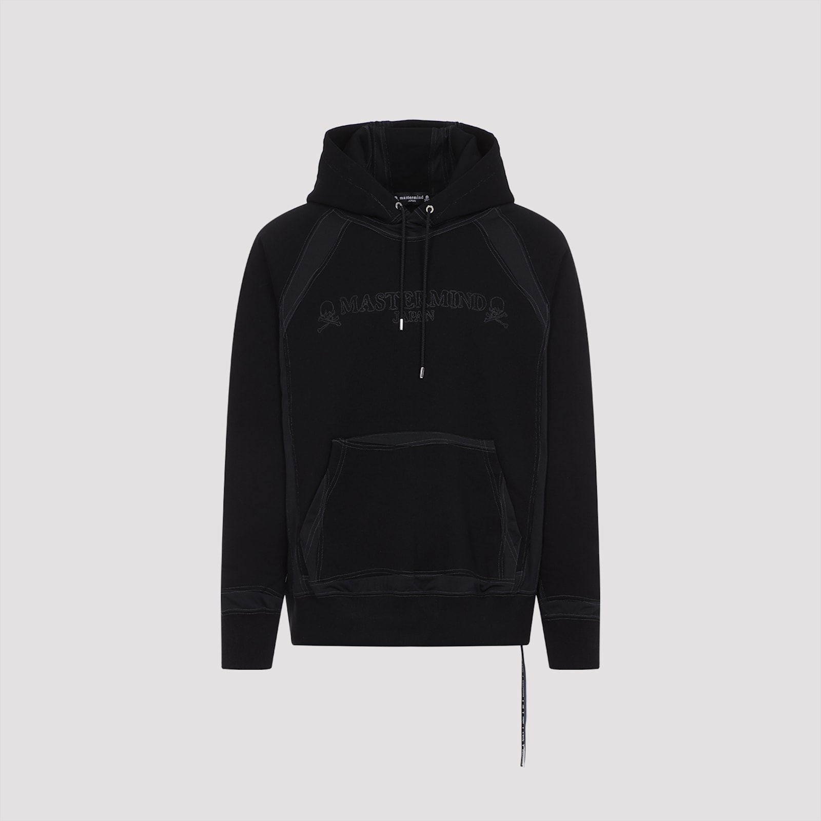 Mastermind Japan Mastermind Classic Hooded Black Sweatshirt With Graphic Detailing In Black