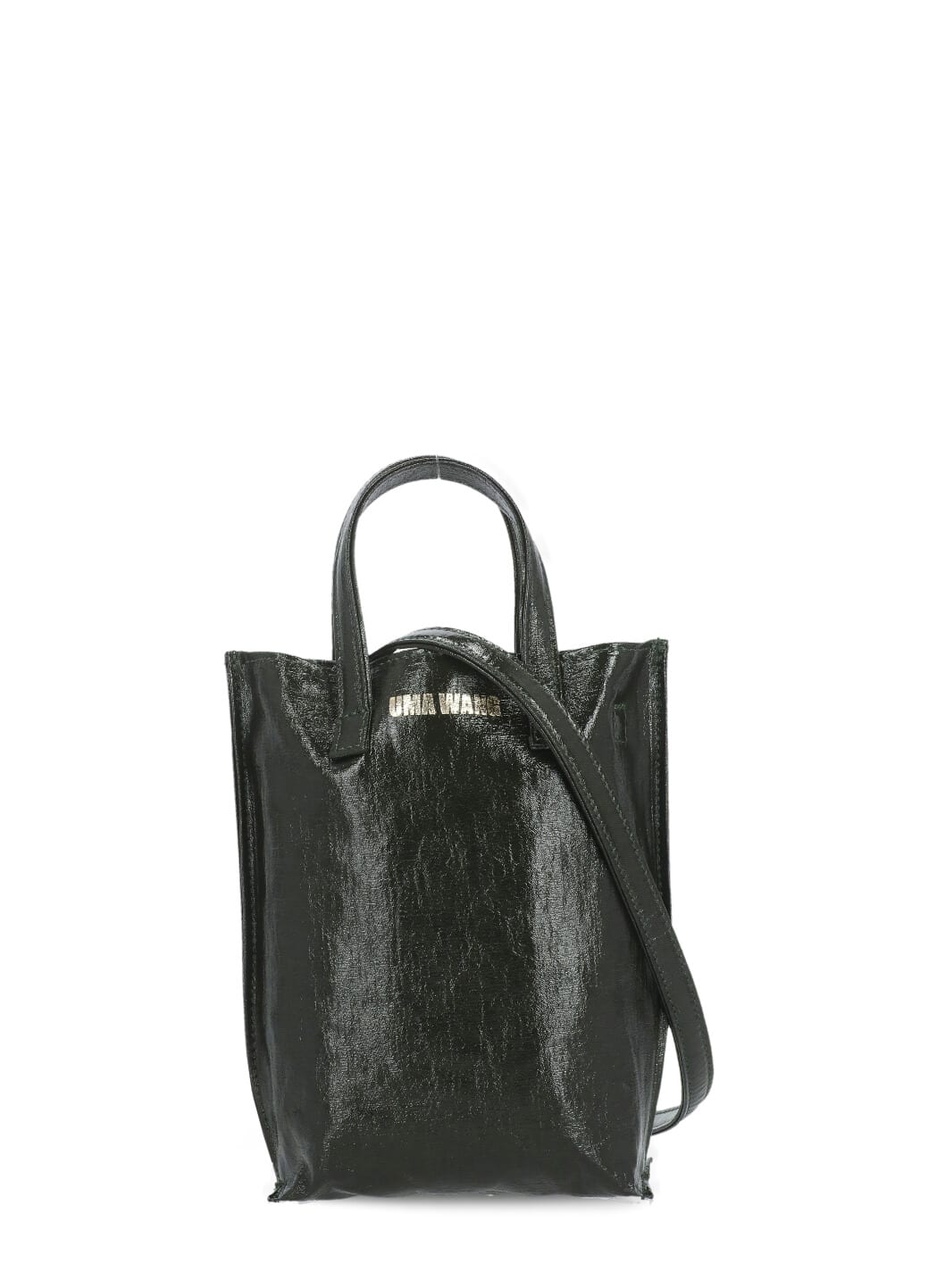Uma Wang Small Case Canvas Bag In Green