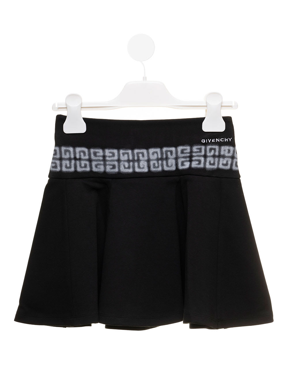 Mini Givenchy Kids Girls Black Flounced Skirt