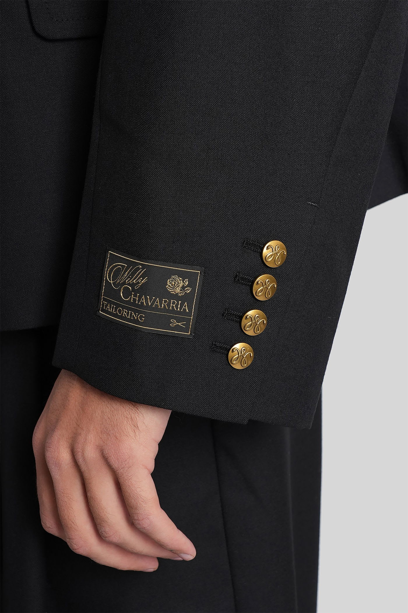 Willy Chavarria Blazer In Black Wool In Black