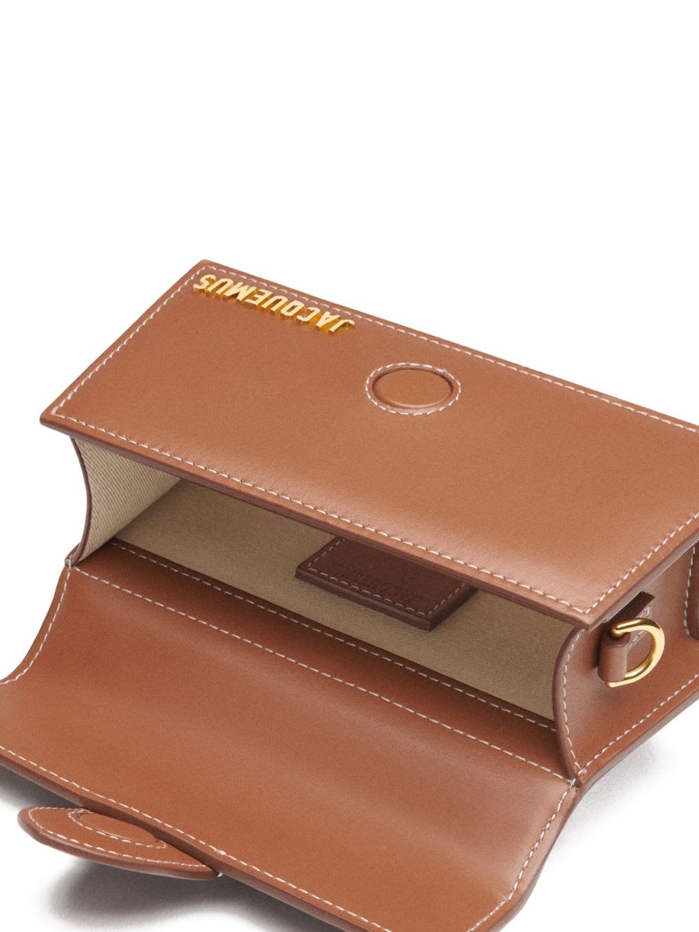 Jacquemus Le Bambino Leather Tote Bag In Light Brown 2