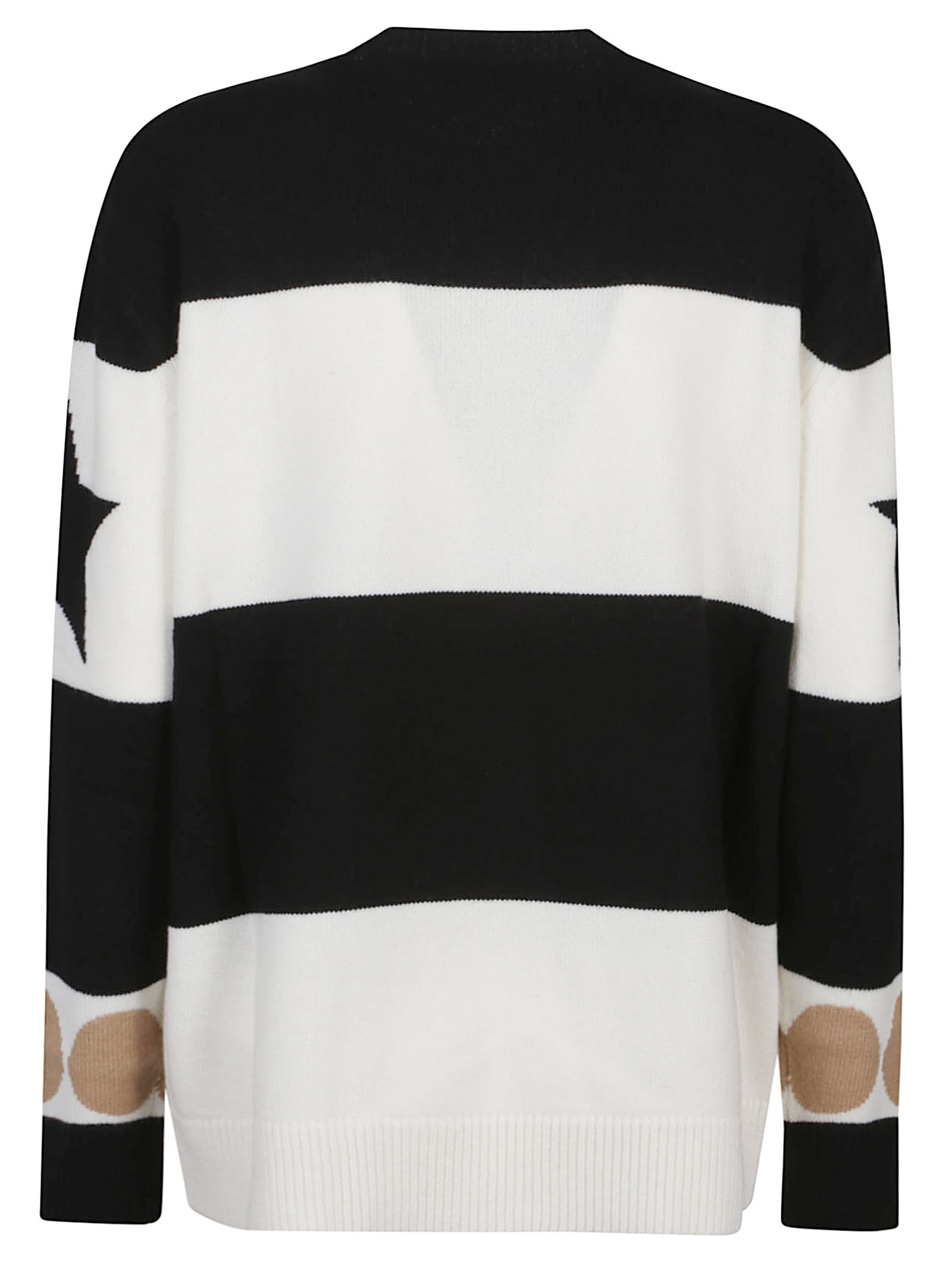 Shop Max Mara Dirce Sweater In Nero/vaniglia