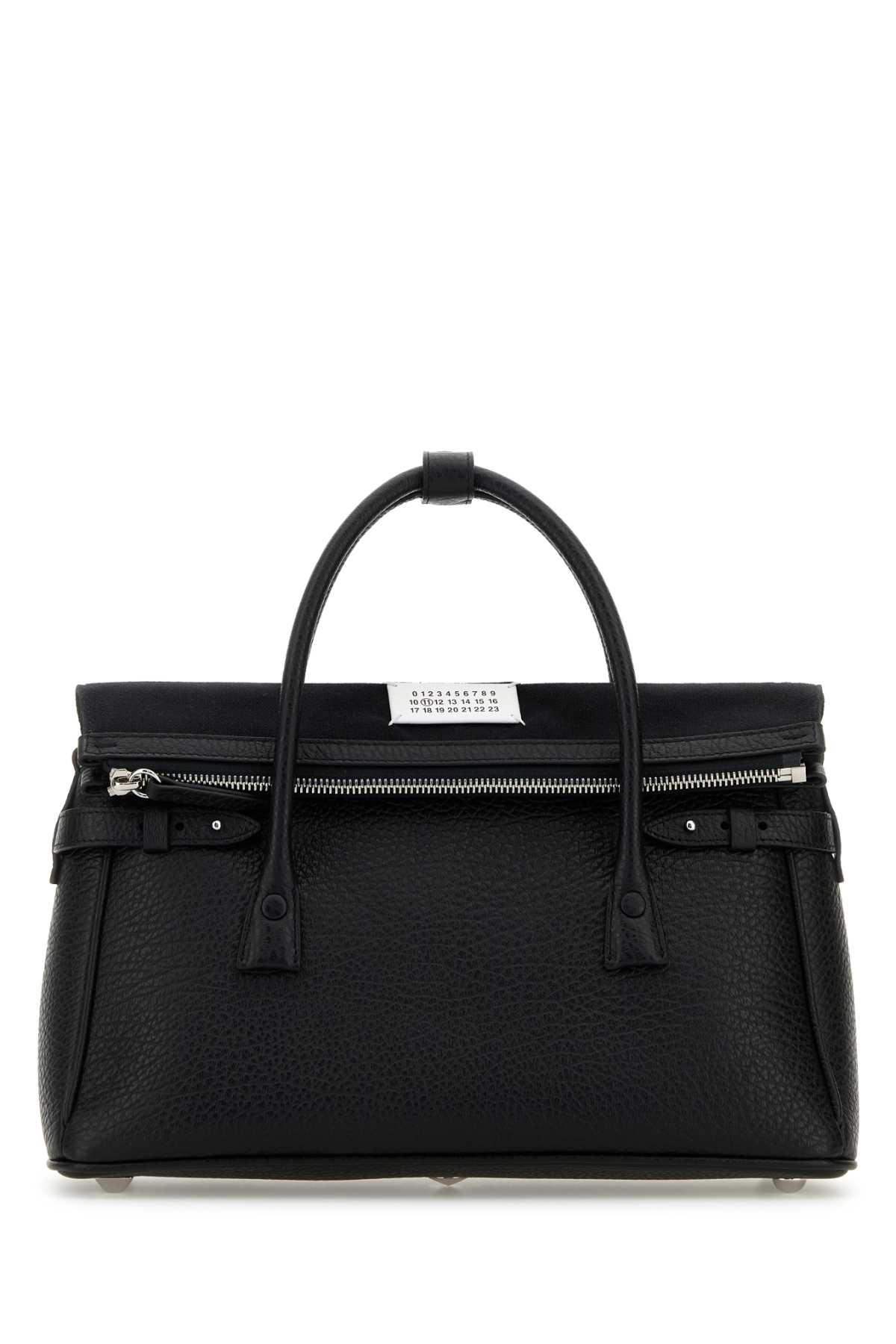 Maison Margiela Black Leather 5ac East West Handbag In Black