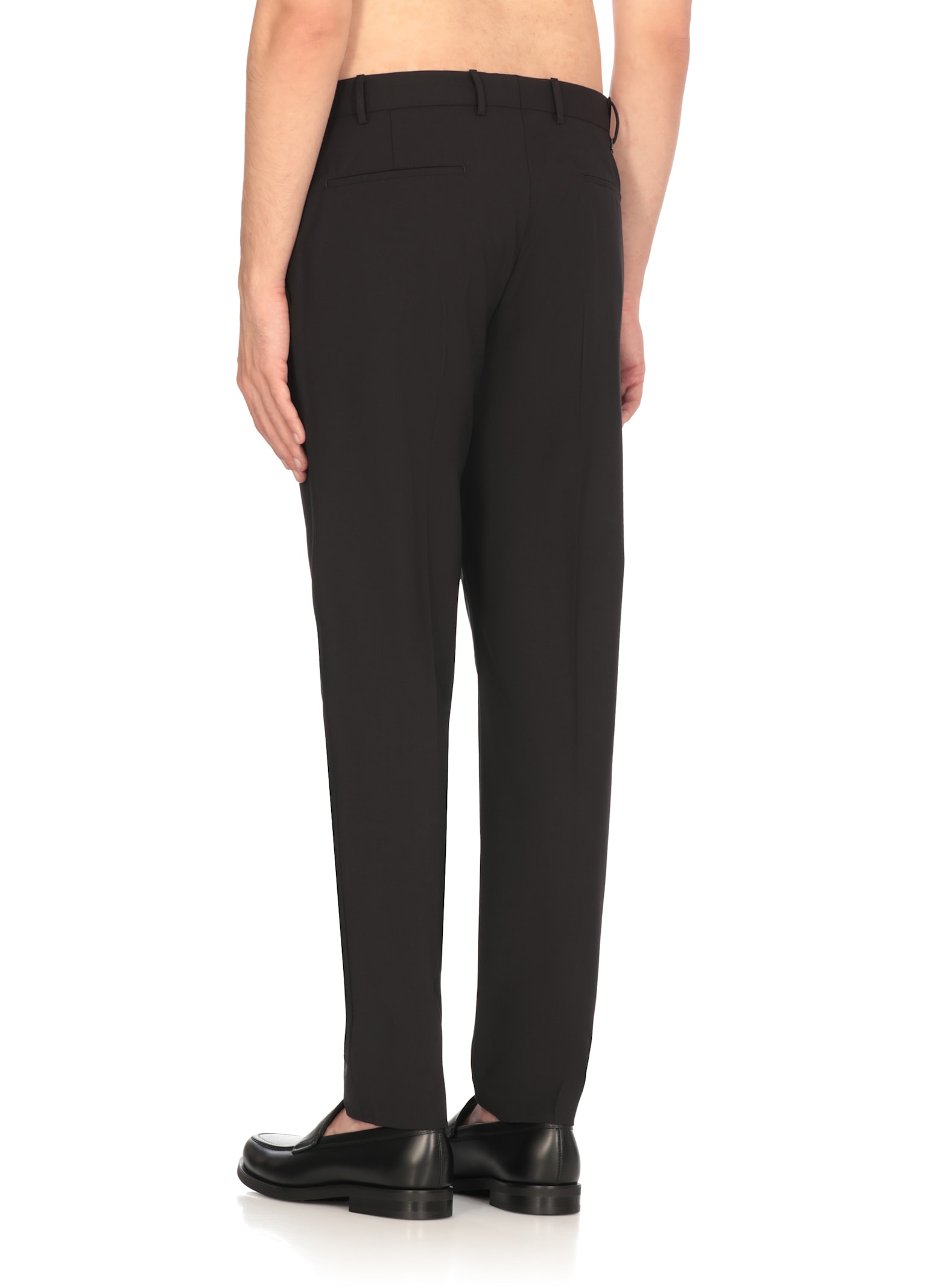 Pt Torino Tailored Blue Trousers With Subtle Crease
