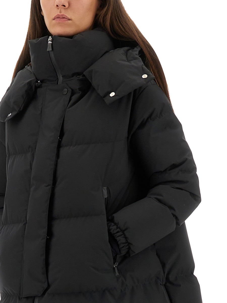 Herno Relaxed Jacket In Two Layers Windstopper In Black