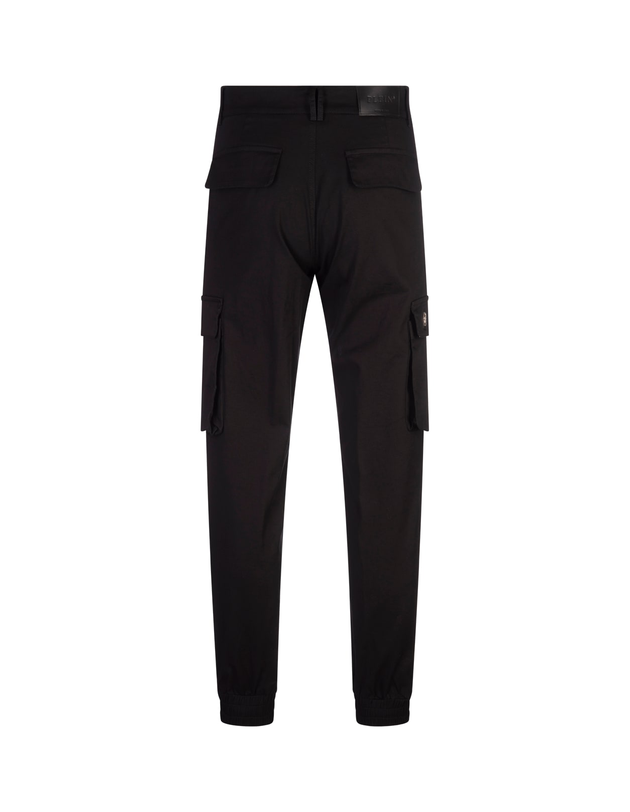 Shop Philipp Plein Black Long Trousers Cargo Fit