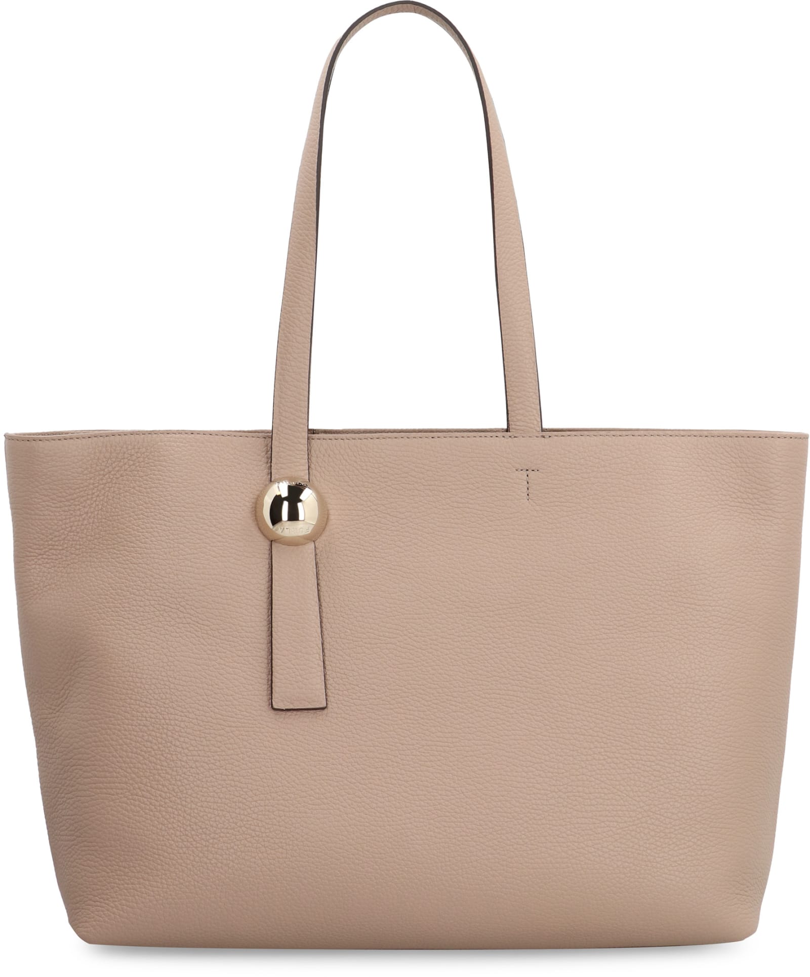 Shop Furla Sfera Grainy Leather Tote