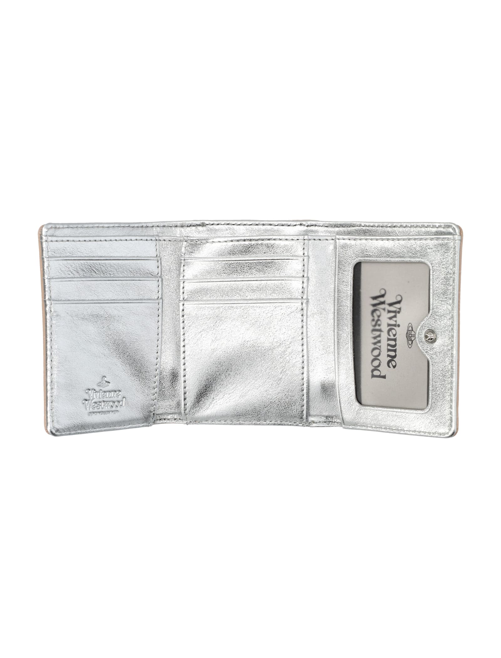 Shop Vivienne Westwood Small Frame Wallet In Cream