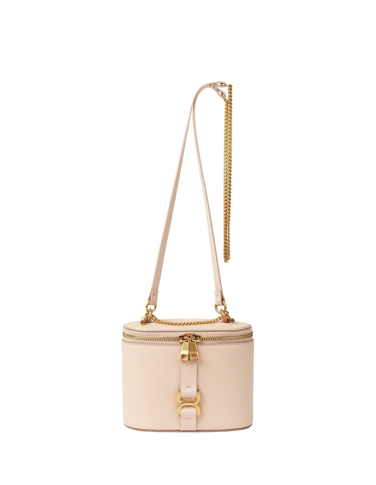 Shop Chloé Cement Pink Mini Marcie Vanity Bag