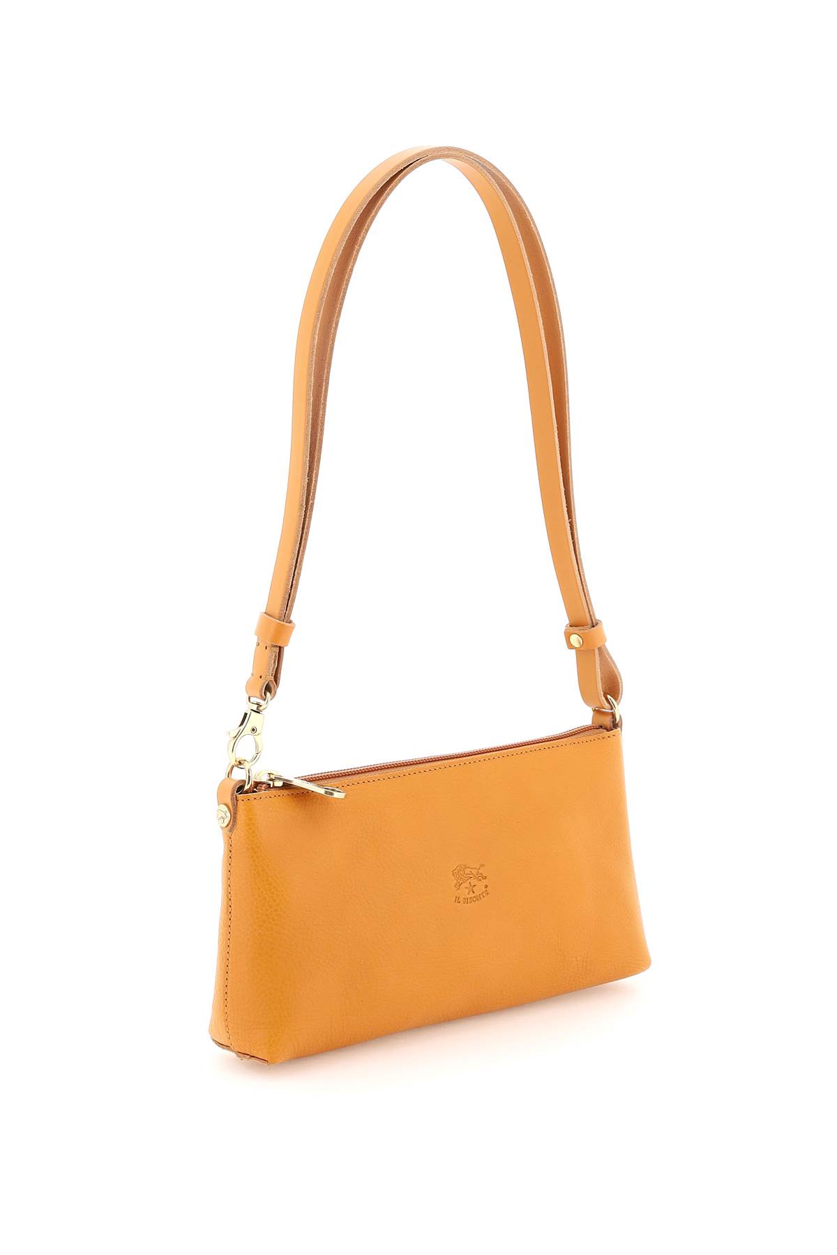 Shop Il Bisonte Lucia Leather Shoulder Bag In Miele (orange)