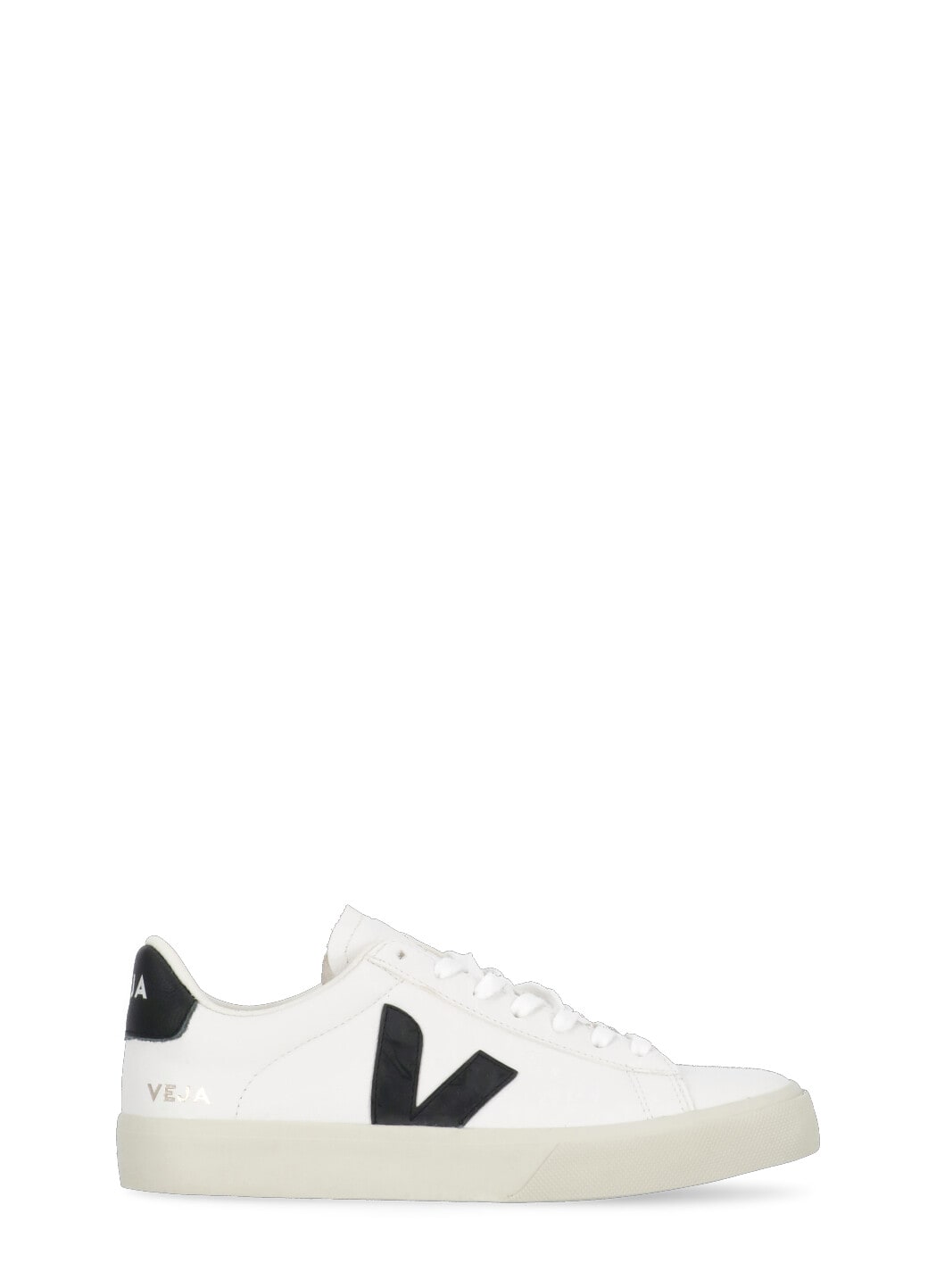 Veja Low Top Sneakers With Contrast Heel Tab In White