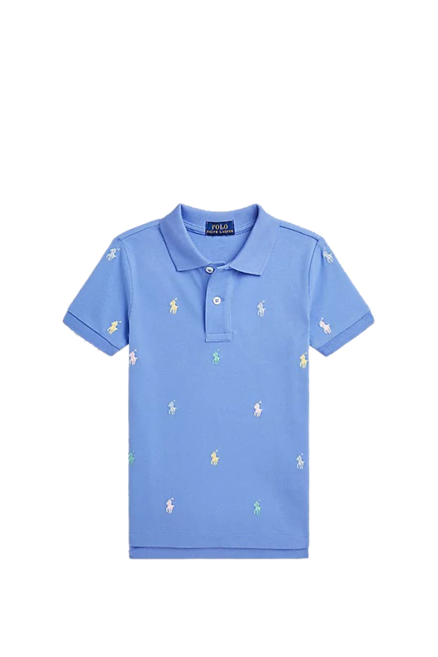 Ralph Lauren Kids' Polo T-shirt In Blue