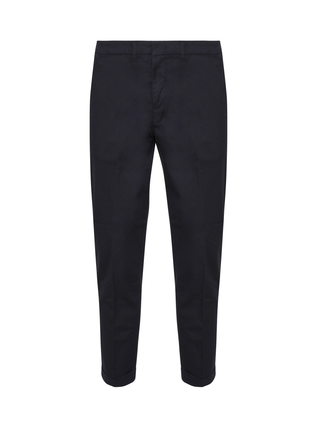 Shop Fay Cigarette Trousers In Blue