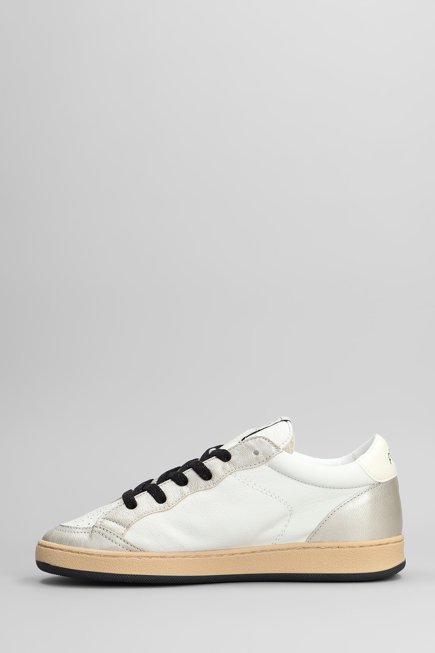 Ama Brand Sneakers In White Leather In White