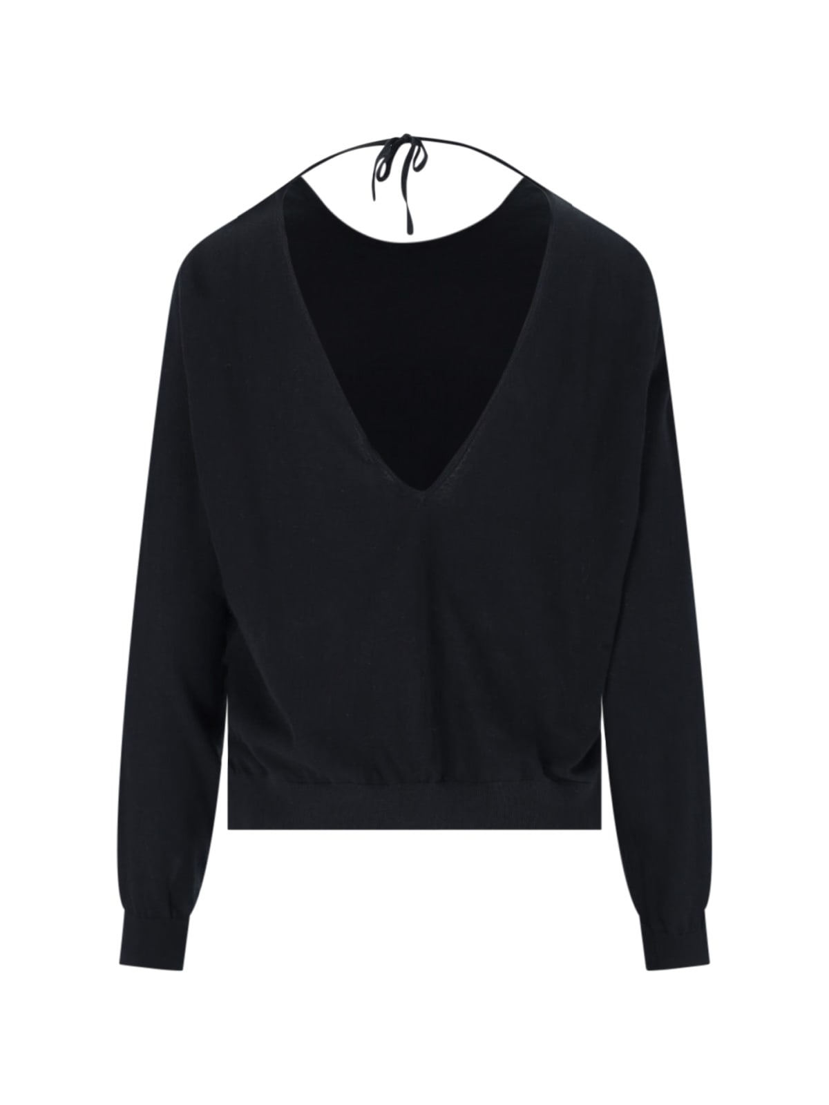Shop Aspesi Crew-neck Sweater In Nero