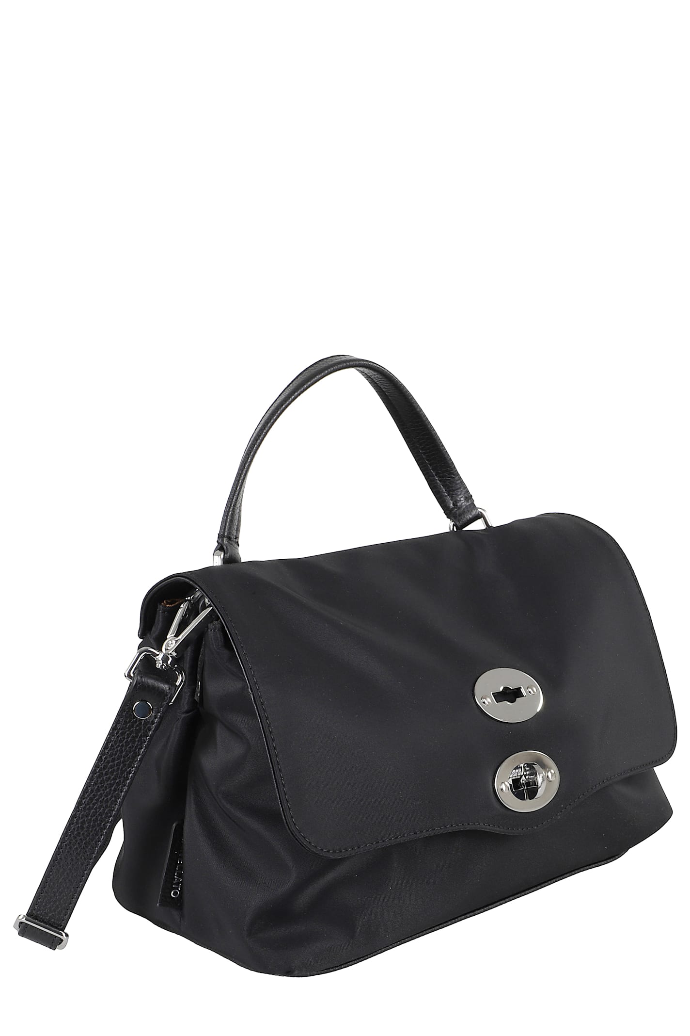Zanellato Postina Studded Top Handle Bag In Black Nero
