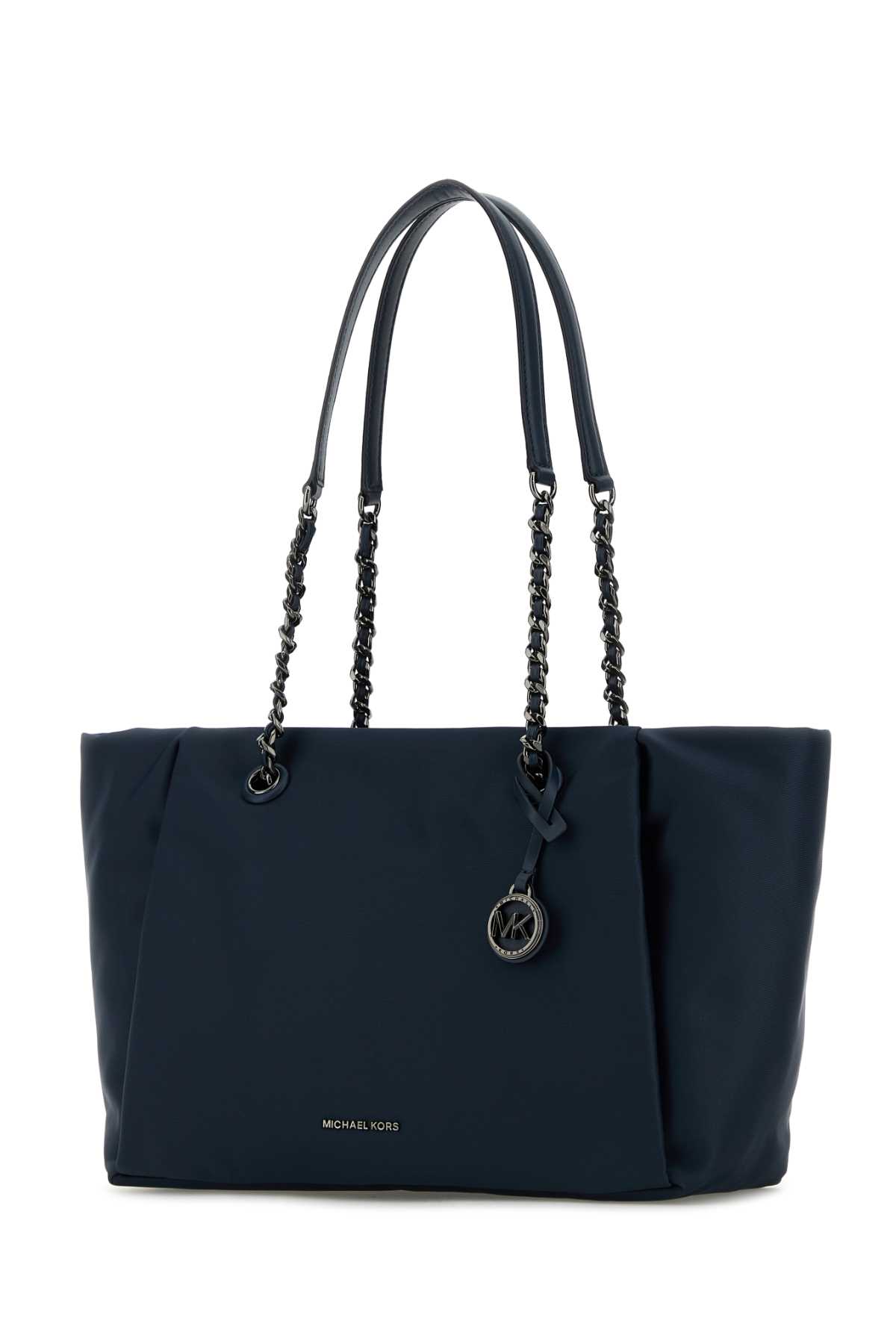 Michael Kors Navy Blue Nylon Small Georgia Shopping Bag In Navy