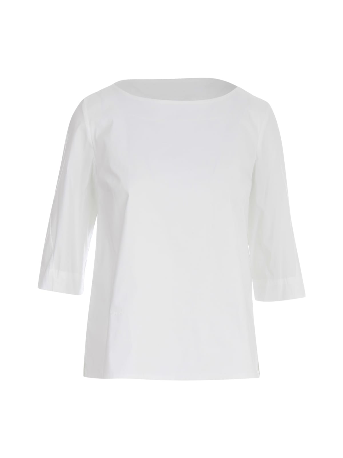 Liviana Conti Flared Shirt In White