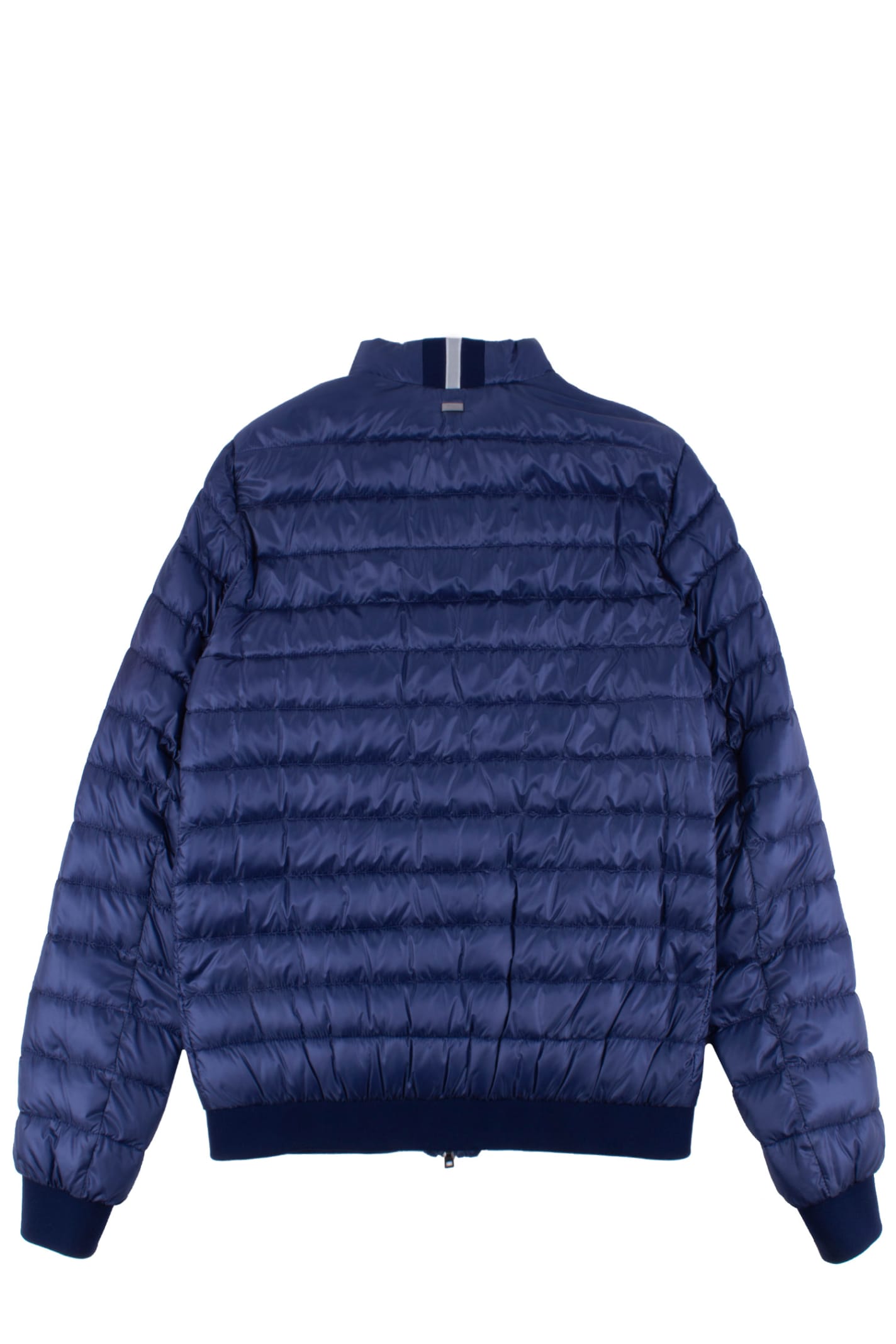 Shop Herno Nylon Down Jacket In Blue