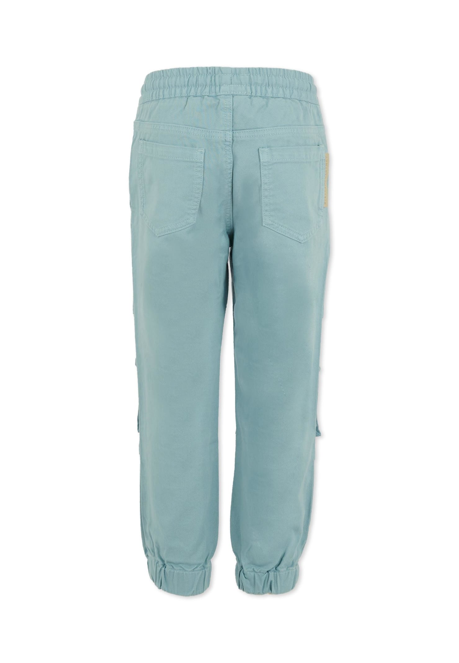 Stella Mccartney Light Blue Trousers For Boy With Logo In Blue