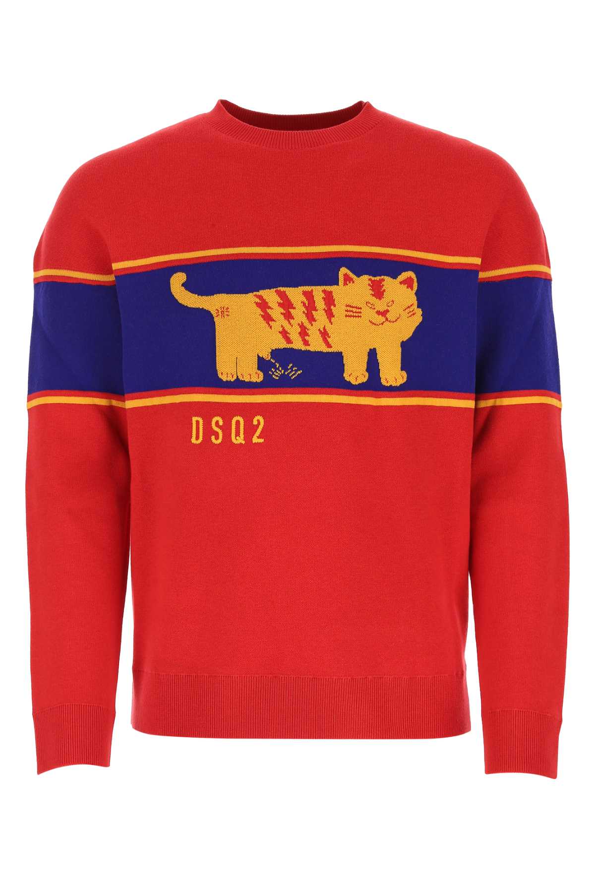 Shop Dsquared2 Multicolor Cotton Oversize Sweater In 962
