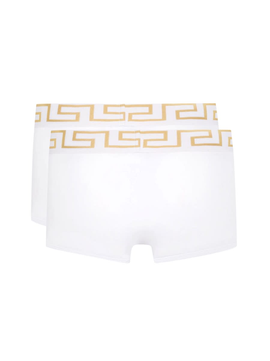 Shop Versace Two-panties Confection In White
