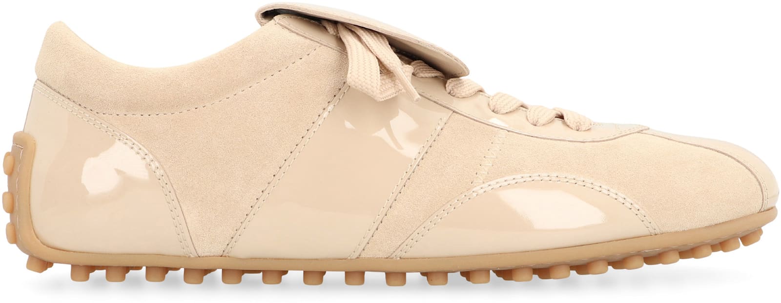 Tod's Tods T-marathon Suede Sneakers In Beige