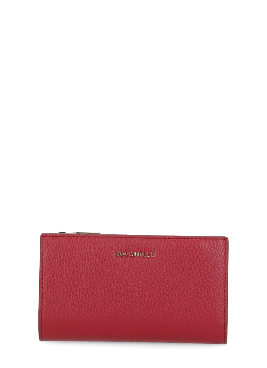 Coccinelle Metallic Soft Wallet In Red