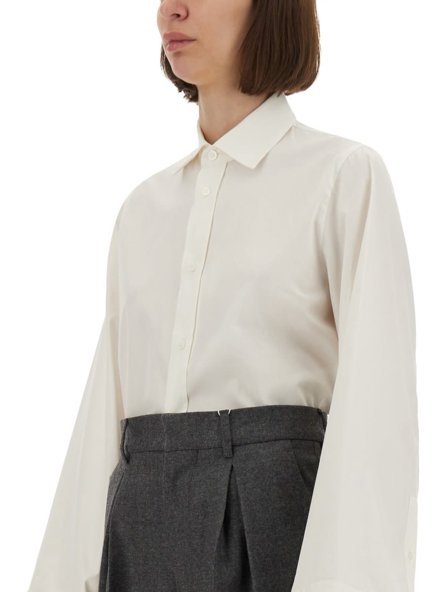 Mm6 Maison Margiela Cotton Shirt In White