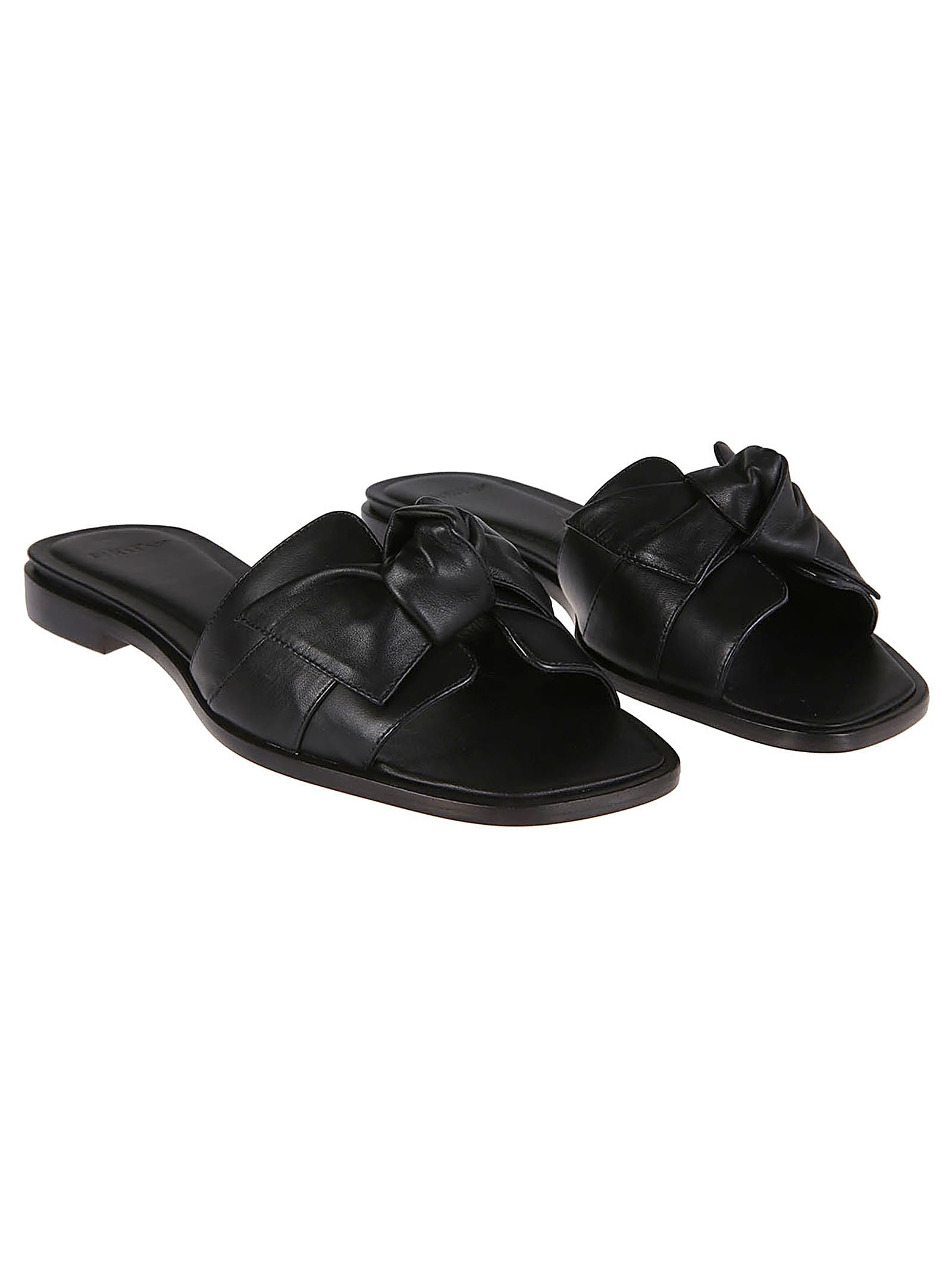 Shop Alexandre Birman Maxi Clarita Square Flat Sandals In Black