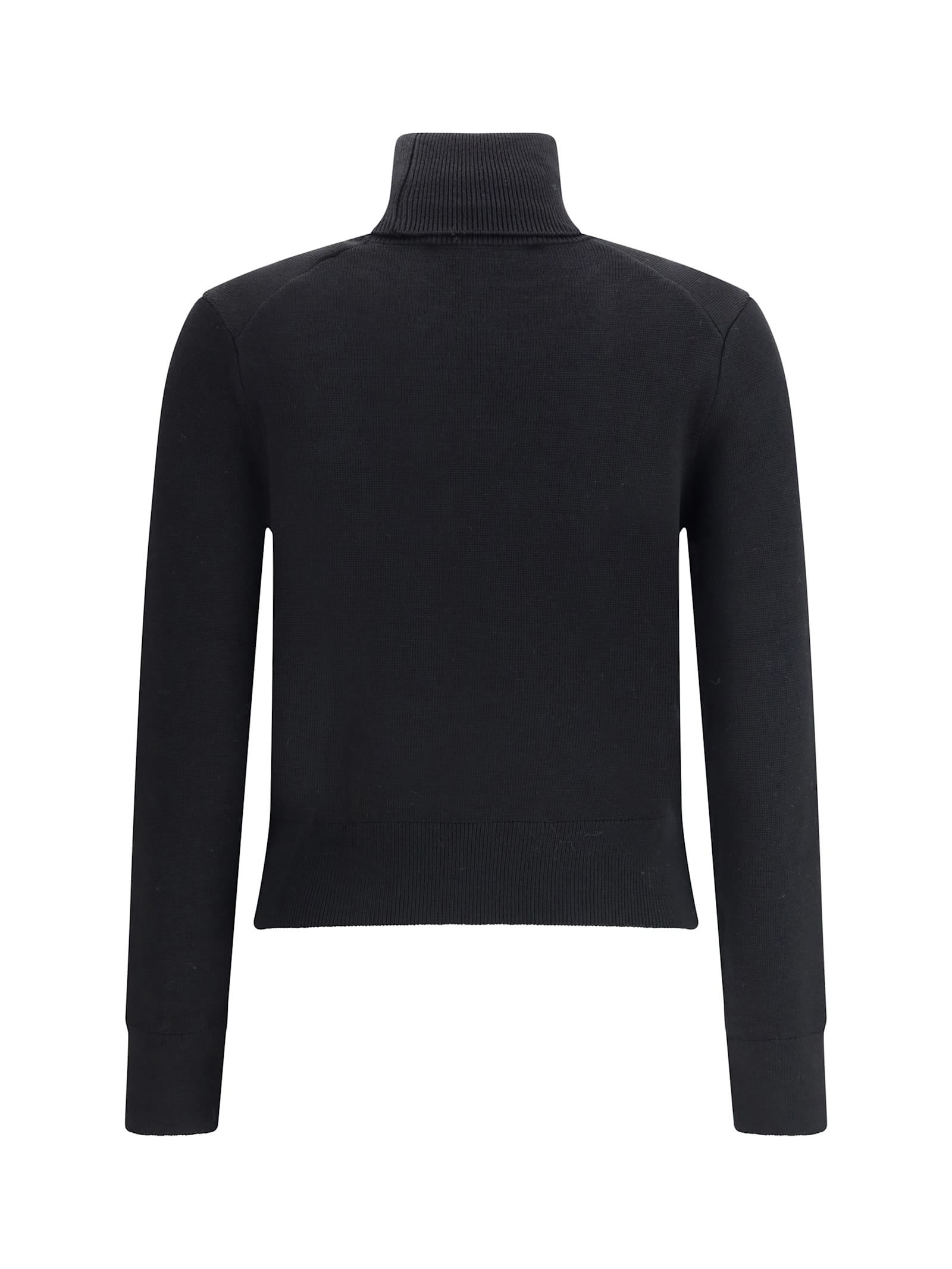 Ami Alexandre Mattiussi Ami Paris Women Ami De Coeur Turtleneck Sweater In Black
