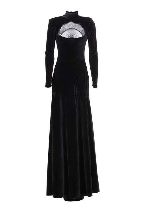 Amen Polyester Woven Dress Black