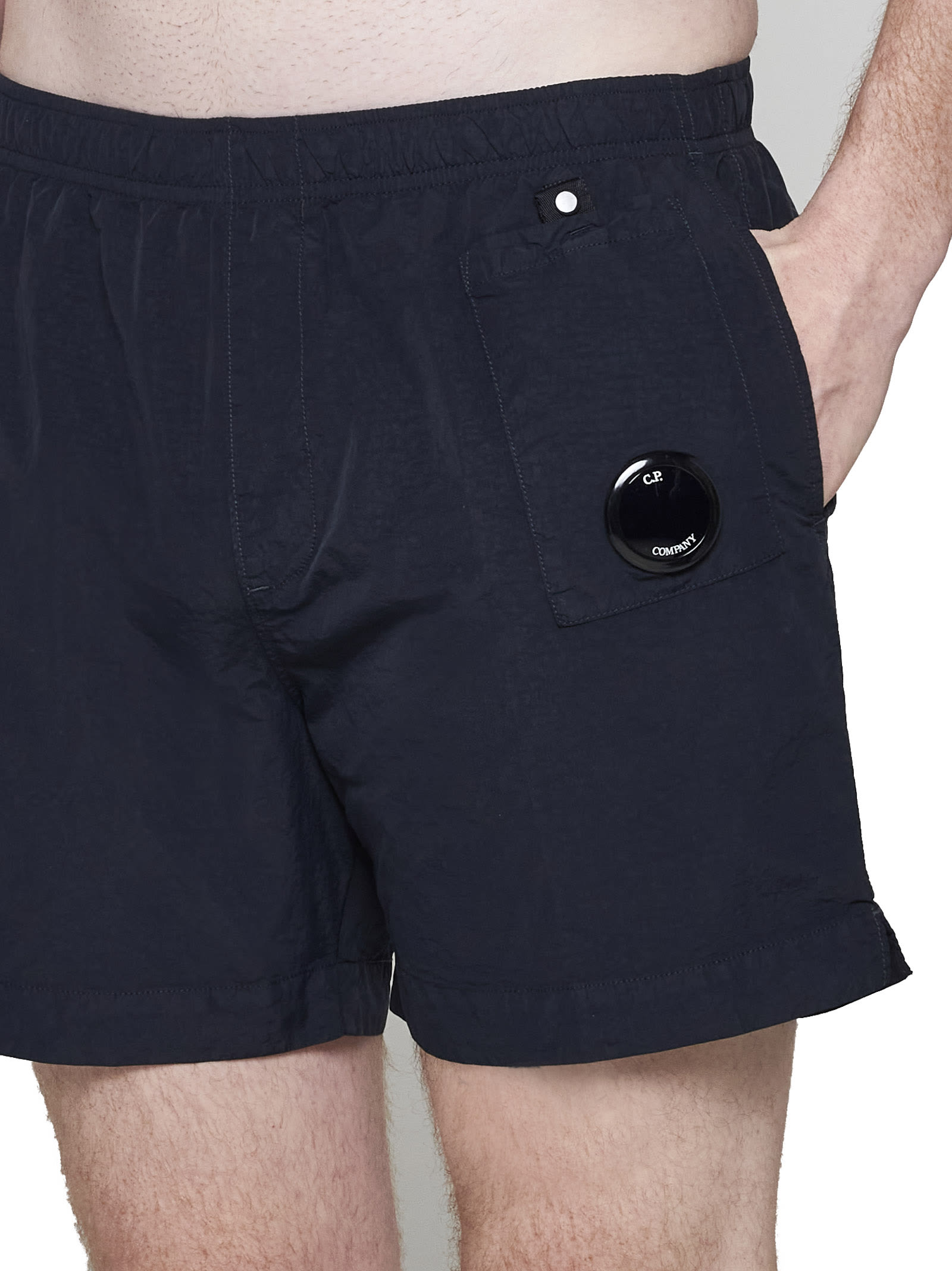 Shop C.p. Company Swimming Trunks In Total Eclipse