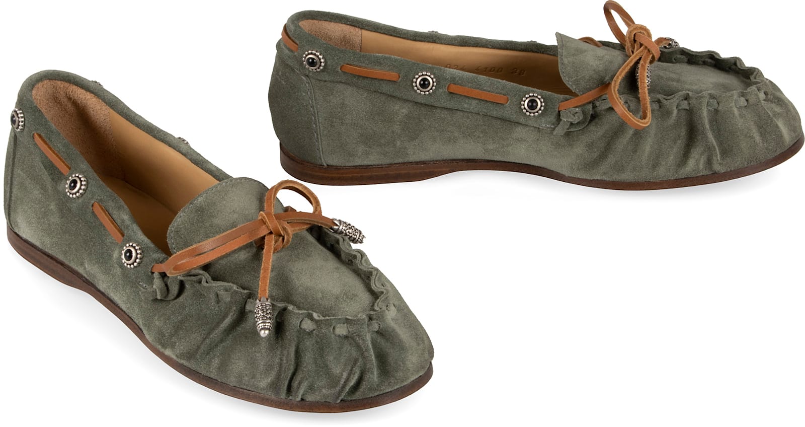 Sartore Suede Loafers In Green