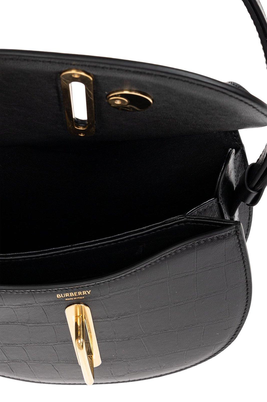 Burberry Women's Elegant Leather Bag For All Occasions In Black