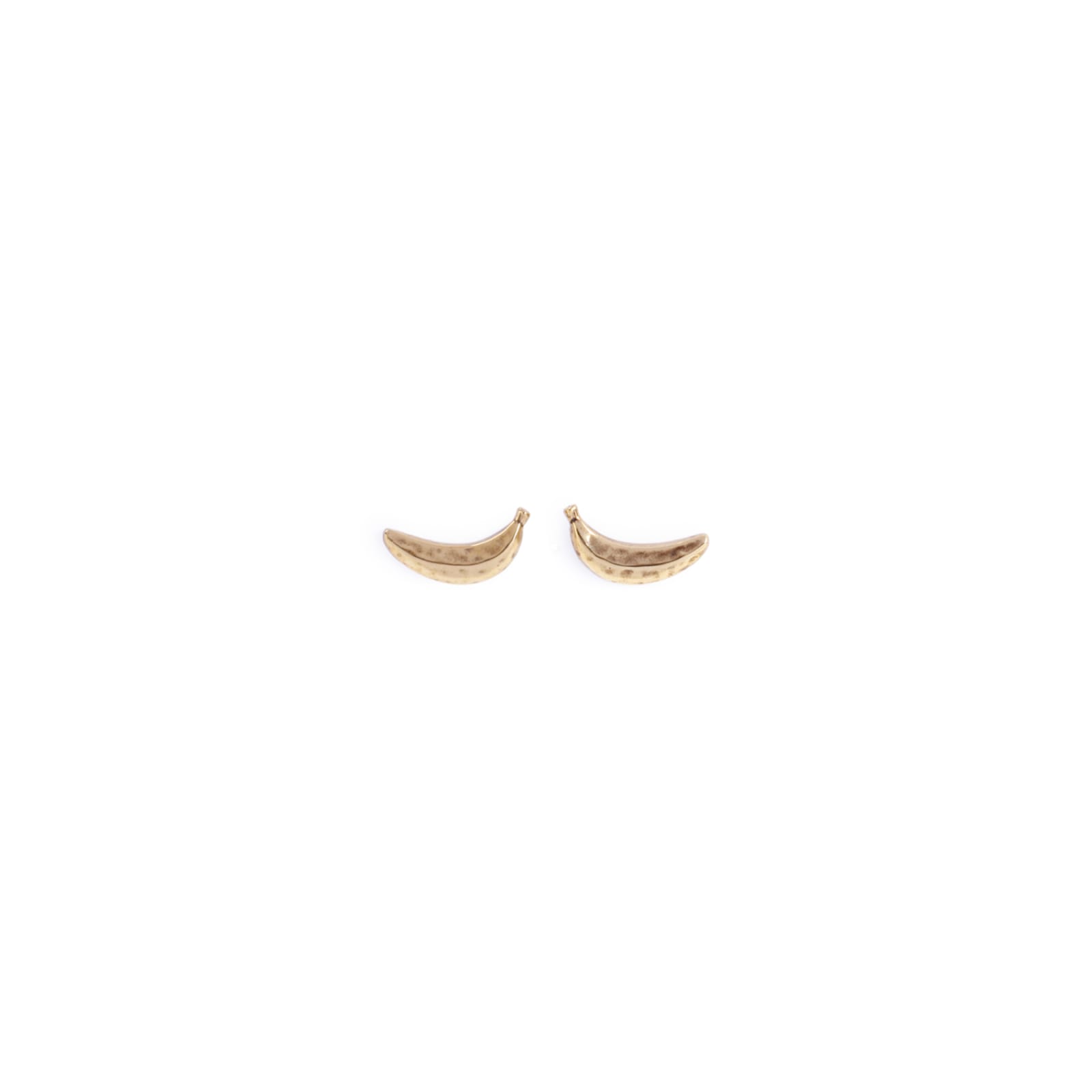 Shop Chloé Bananas Earrings In Dc Vintage Gold