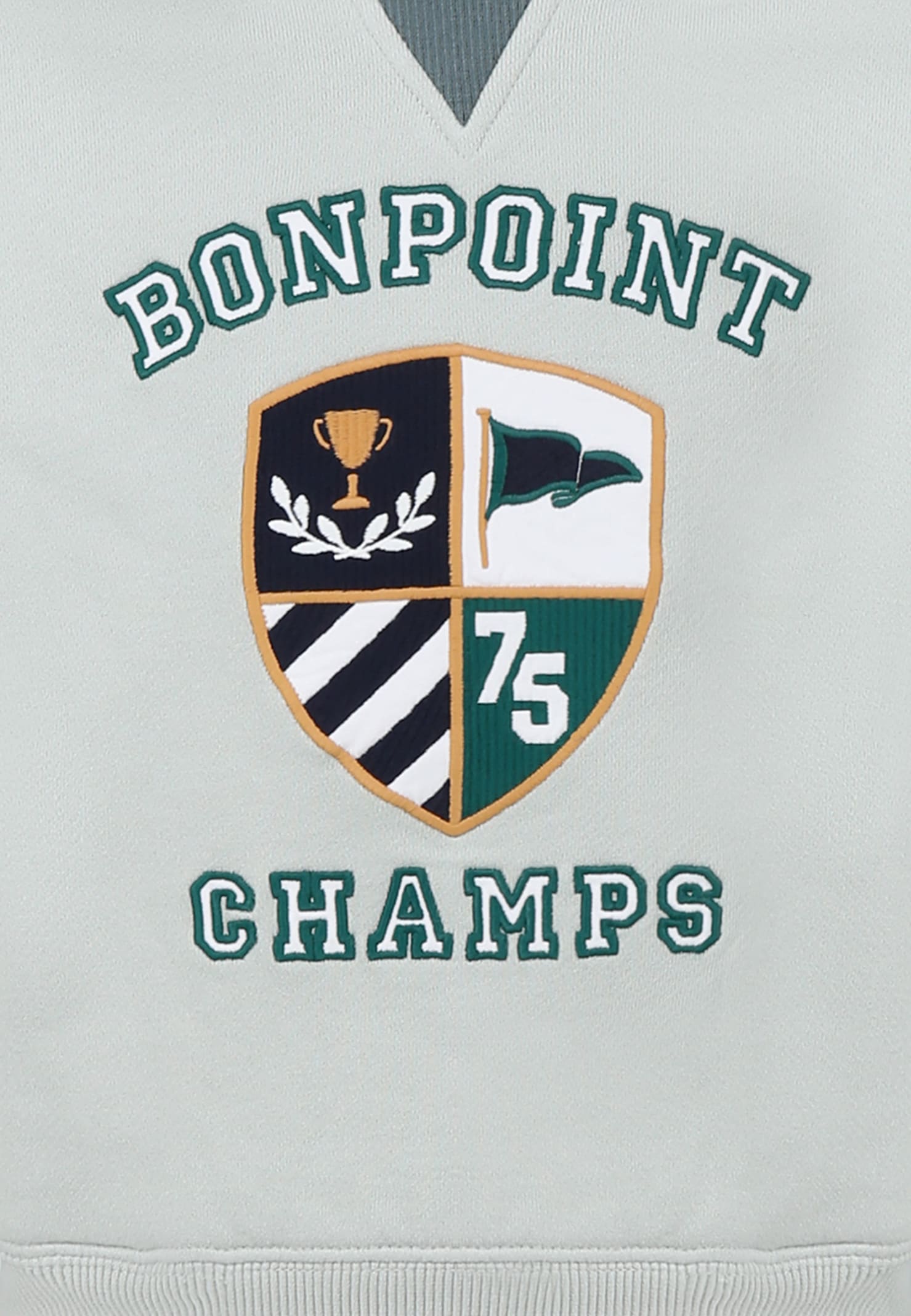 Bonpoint Green Sweatshirt For Boy With Logo In Green