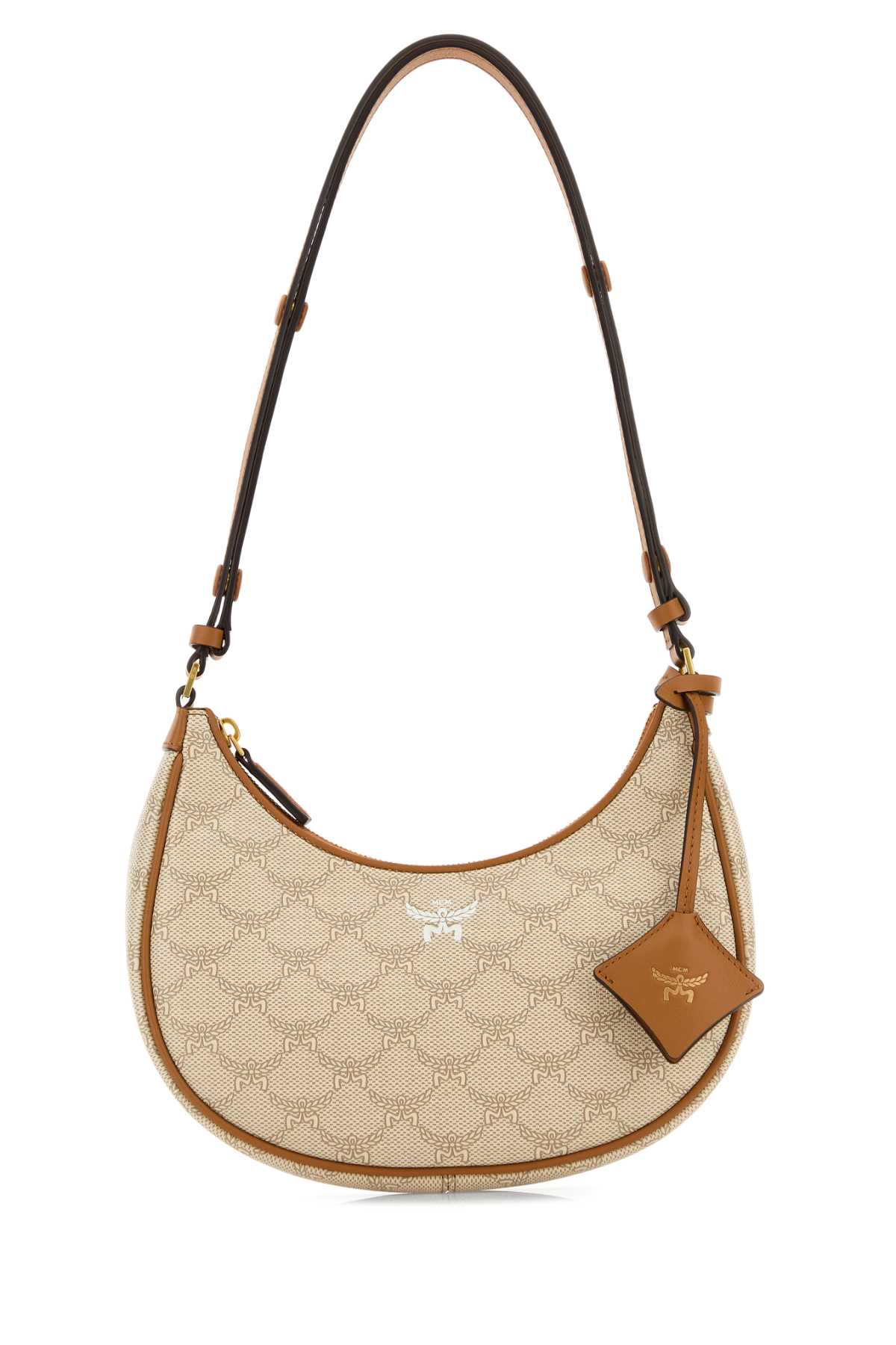 MCM Printed Canvas Small Himmel Shoulder Bag
