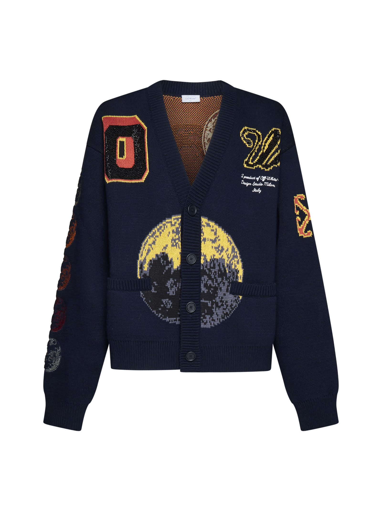 Off-white Off White Moon Phase Cardigan In Sierra Leone