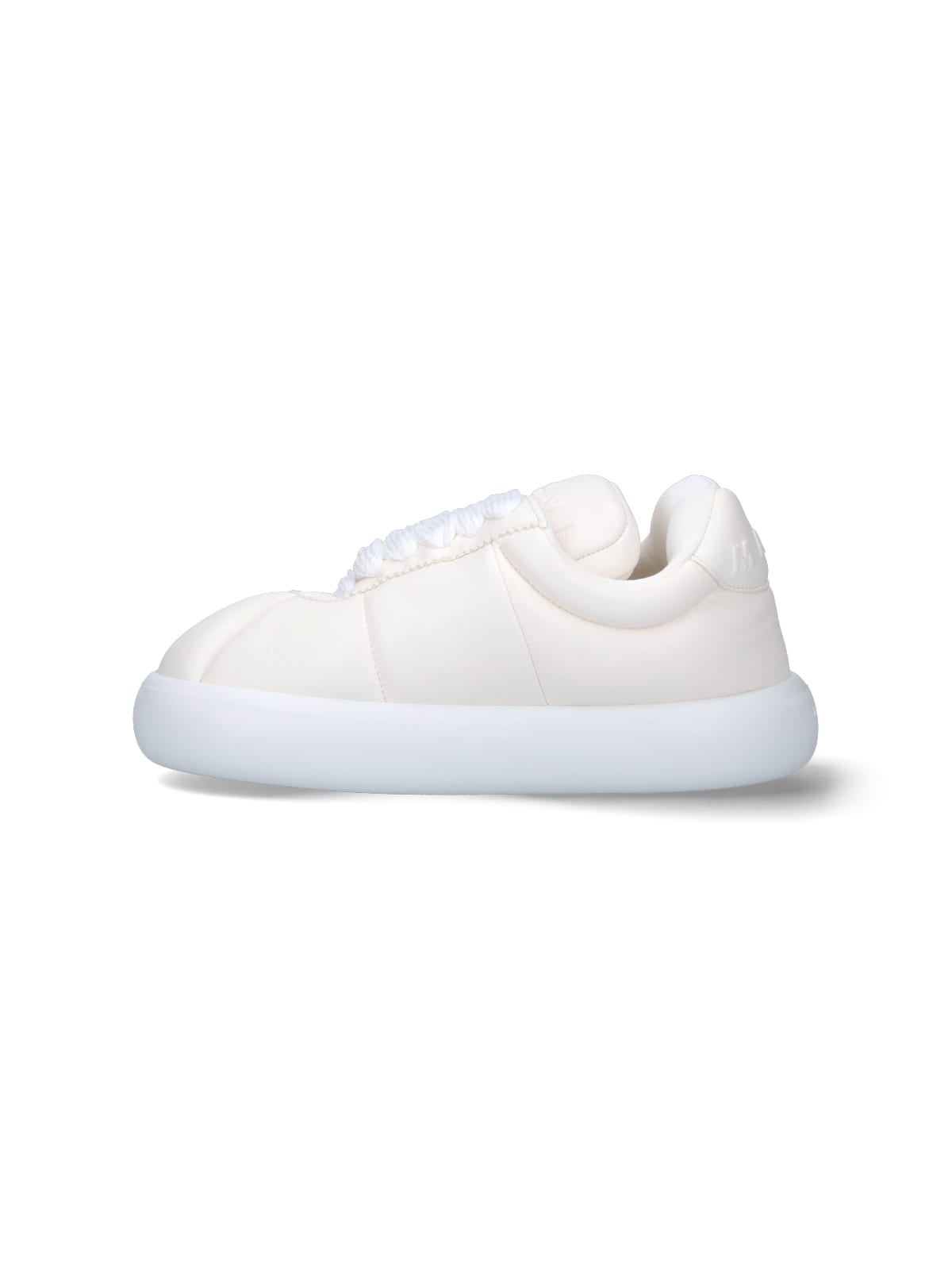 Marni Leather Sneakers In Lily White