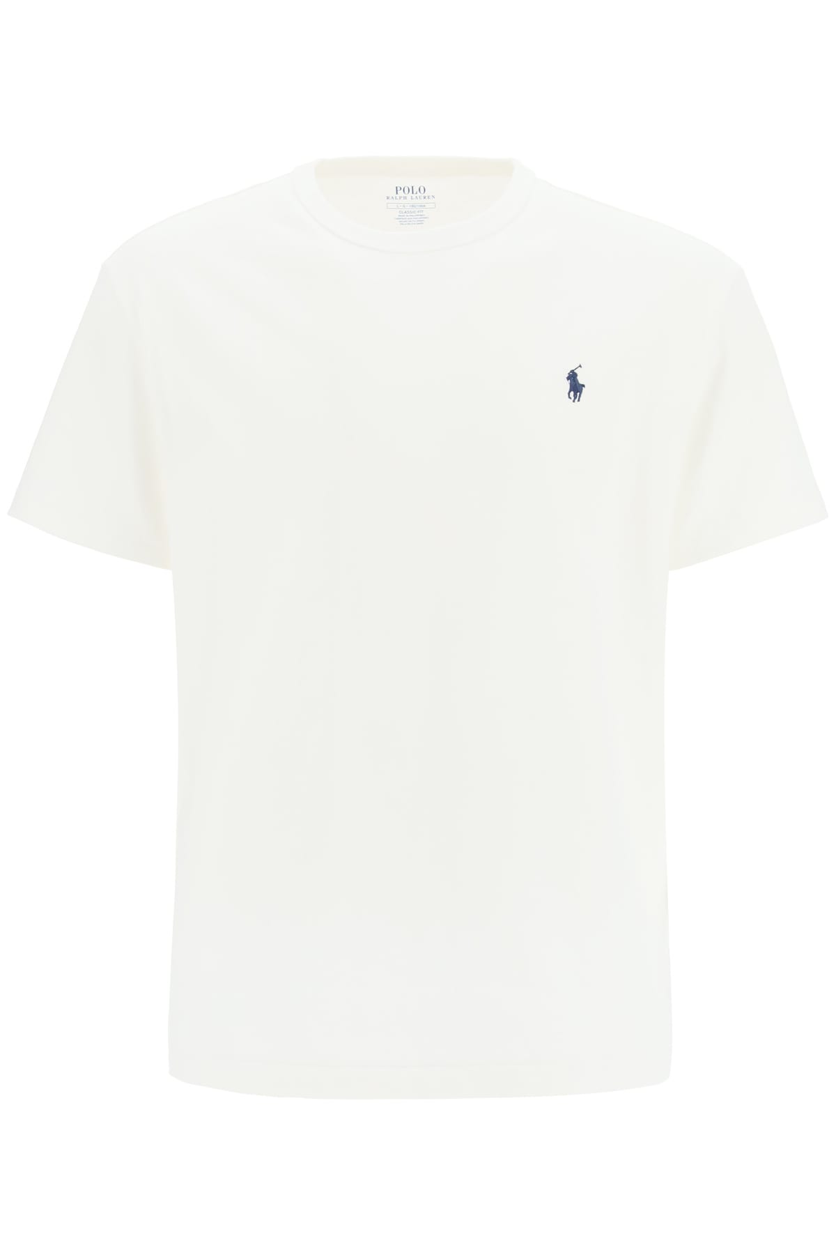 POLO RALPH LAUREN T-SHIRT WITH LOGO EMBROIDERY,710811284 WHITE