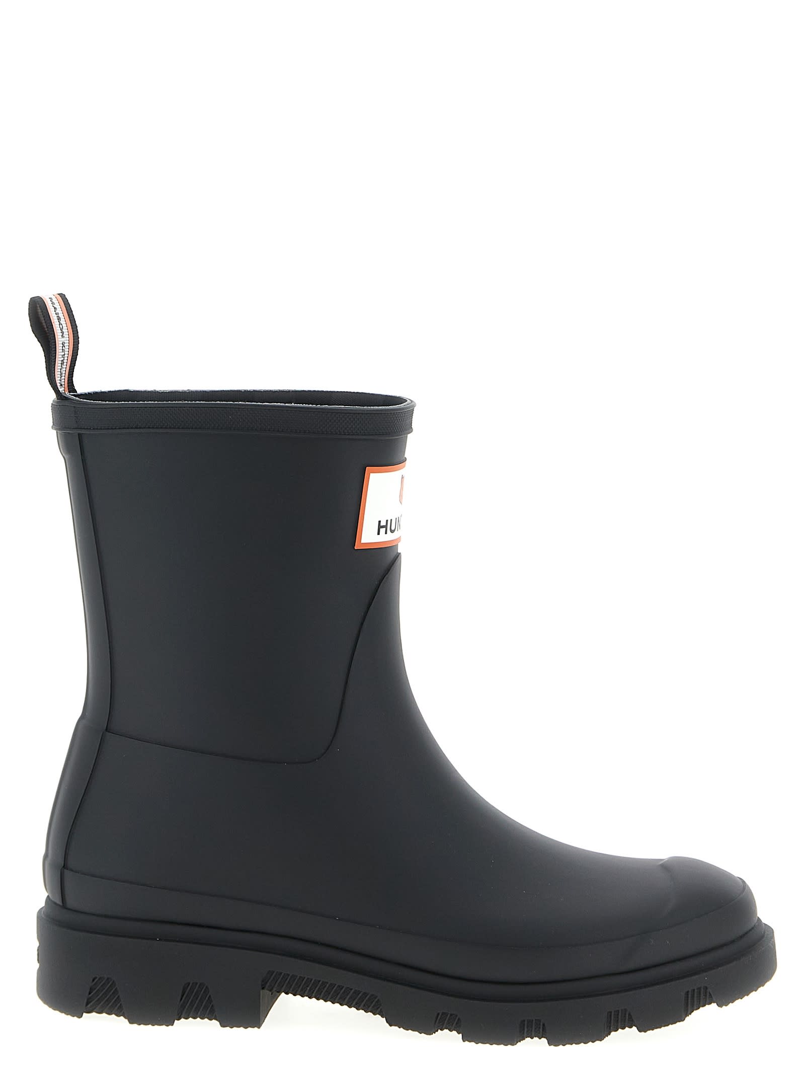 Maison Kitsuné X Hunter Downpour Ankle Boots In Black