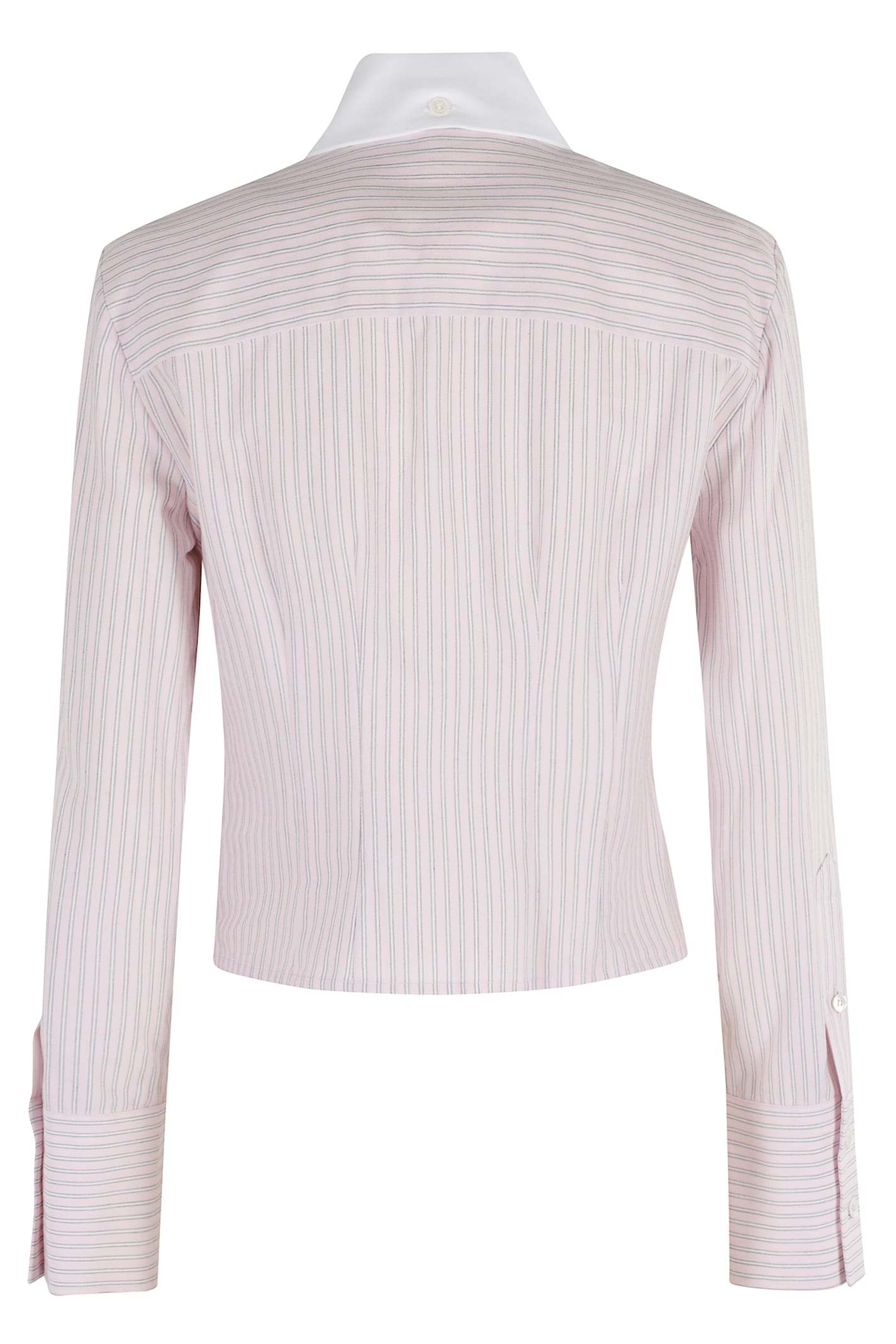 Tela Striped-pattern Long-sleeve Shirt In Pink