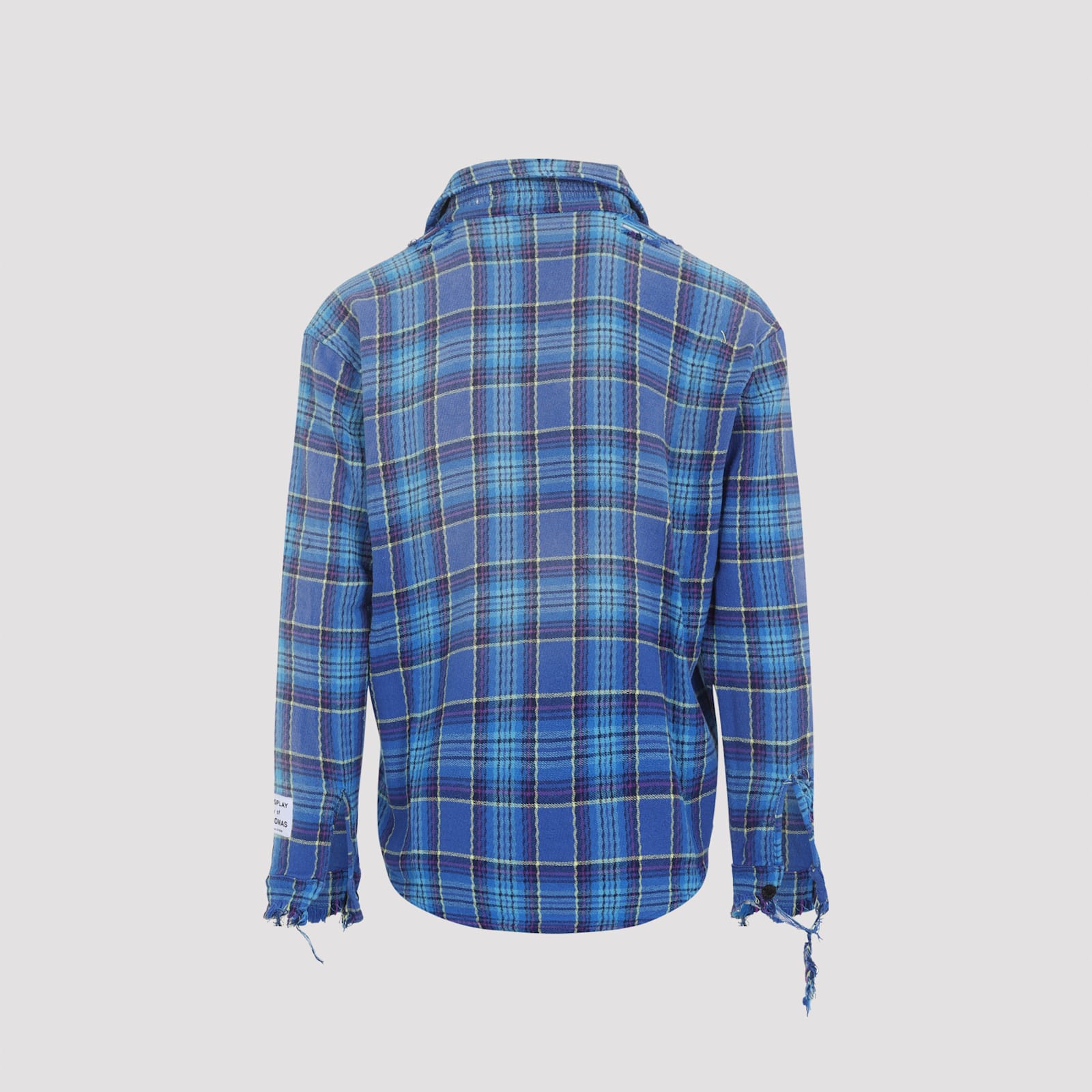 Gallery Dept. Mens Blue Multi Marley Flannel Checked Cotton Shirt In Blue