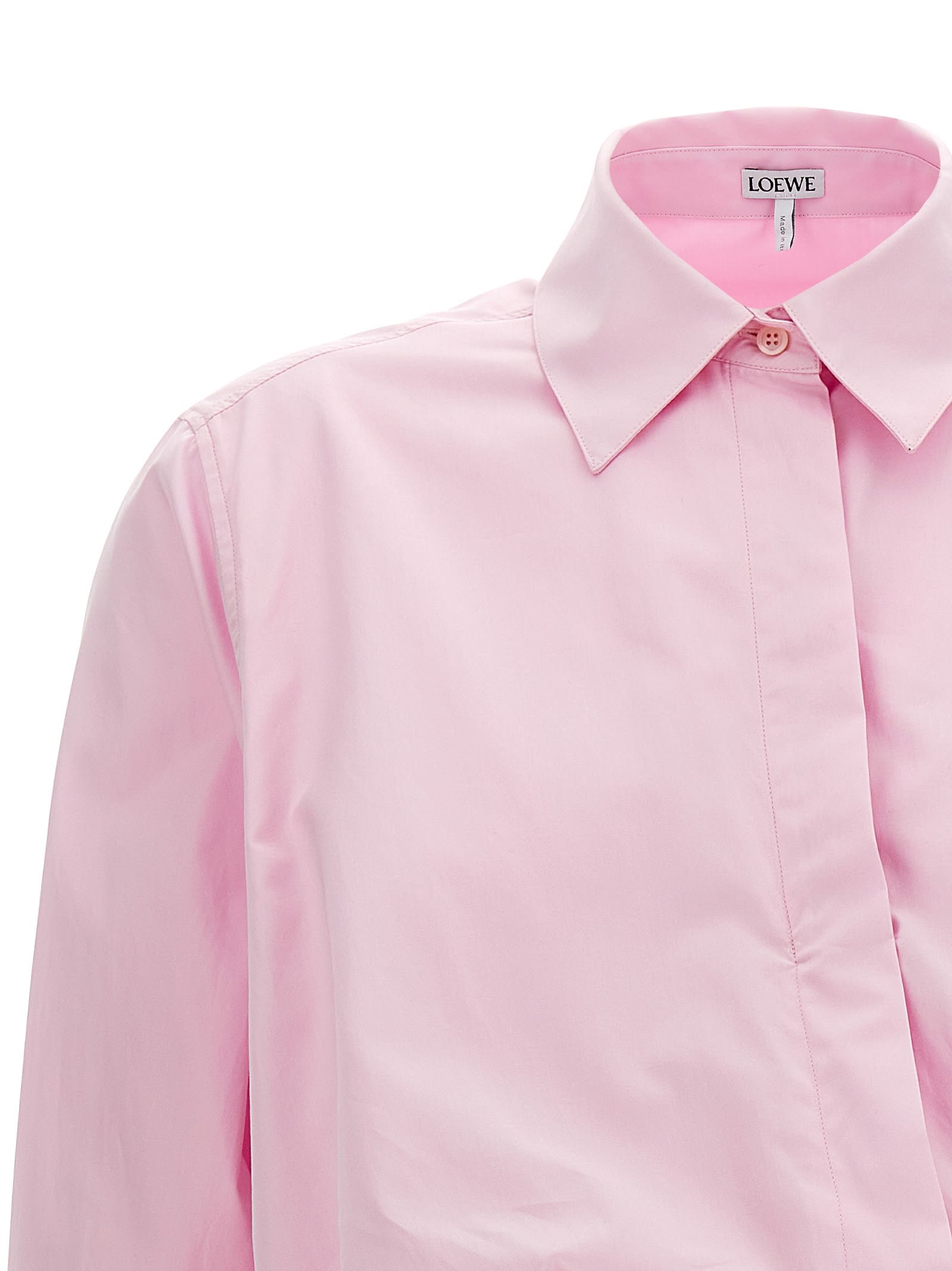 Shop Loewe Belt Shirt In Pink